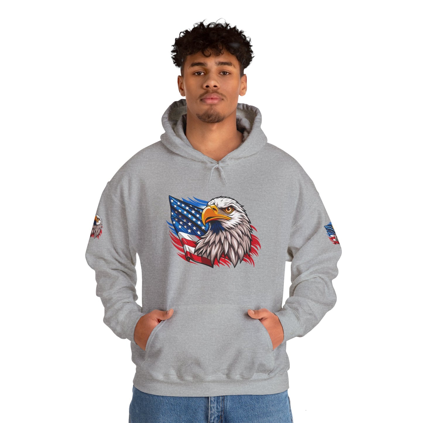 Princess Grace Patriotic Eagle Unisex Heavy Blend Hoodie