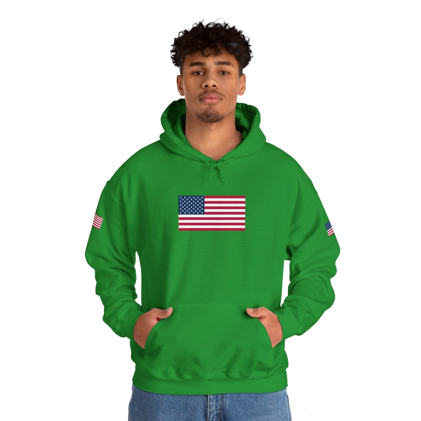 Princess Grace Patriotic American Flag Hoodie Unisex Heavy Blend Sweatshirt