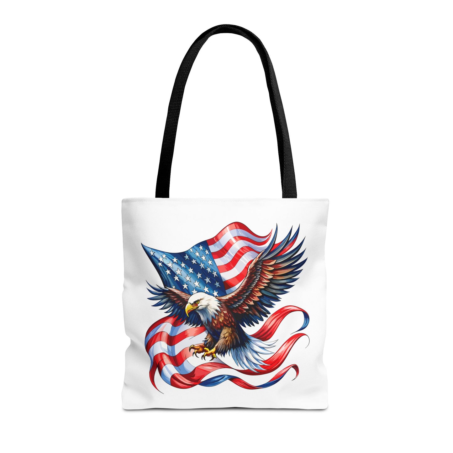 Princess Grace Patriotic Eagle Tote Bag - American Flag Design Perfect for Independence Day & Everyday Use