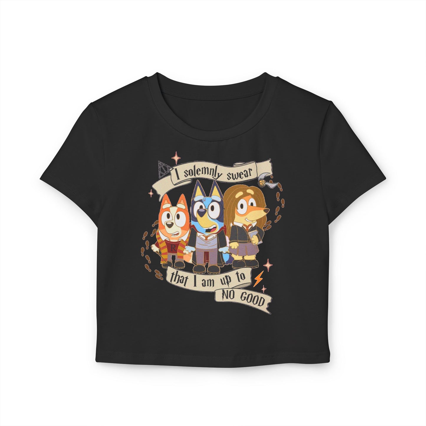 Princess Grace Bluey Cartoon Women's Baby Tee Fun & Playful Design