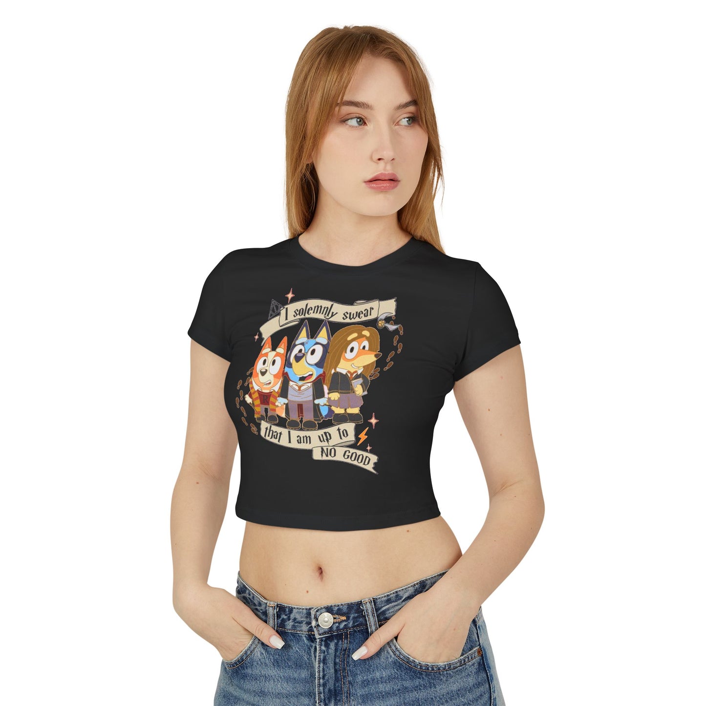 Princess Grace Bluey Cartoon Women's Baby Tee Fun & Playful Design