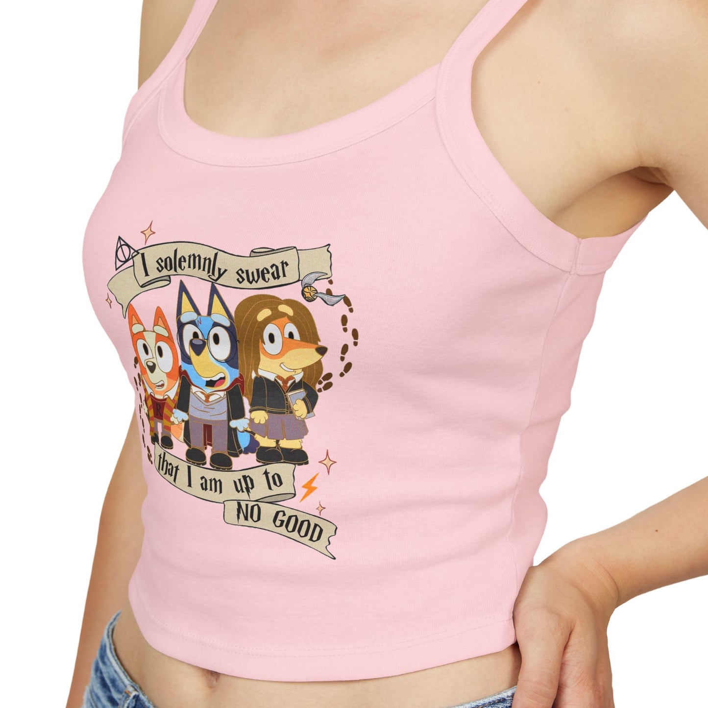 Princess Grace Bluey Spaghetti Strap Tank Top Bluey Design