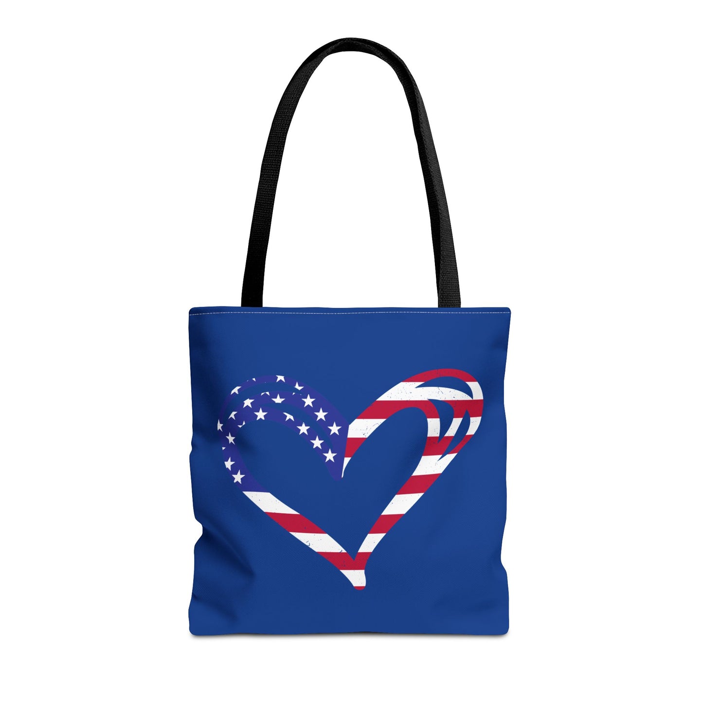 Princess Grace Patriotic Love Tote Bag American Heart Design for Celebrations & Everyday Use