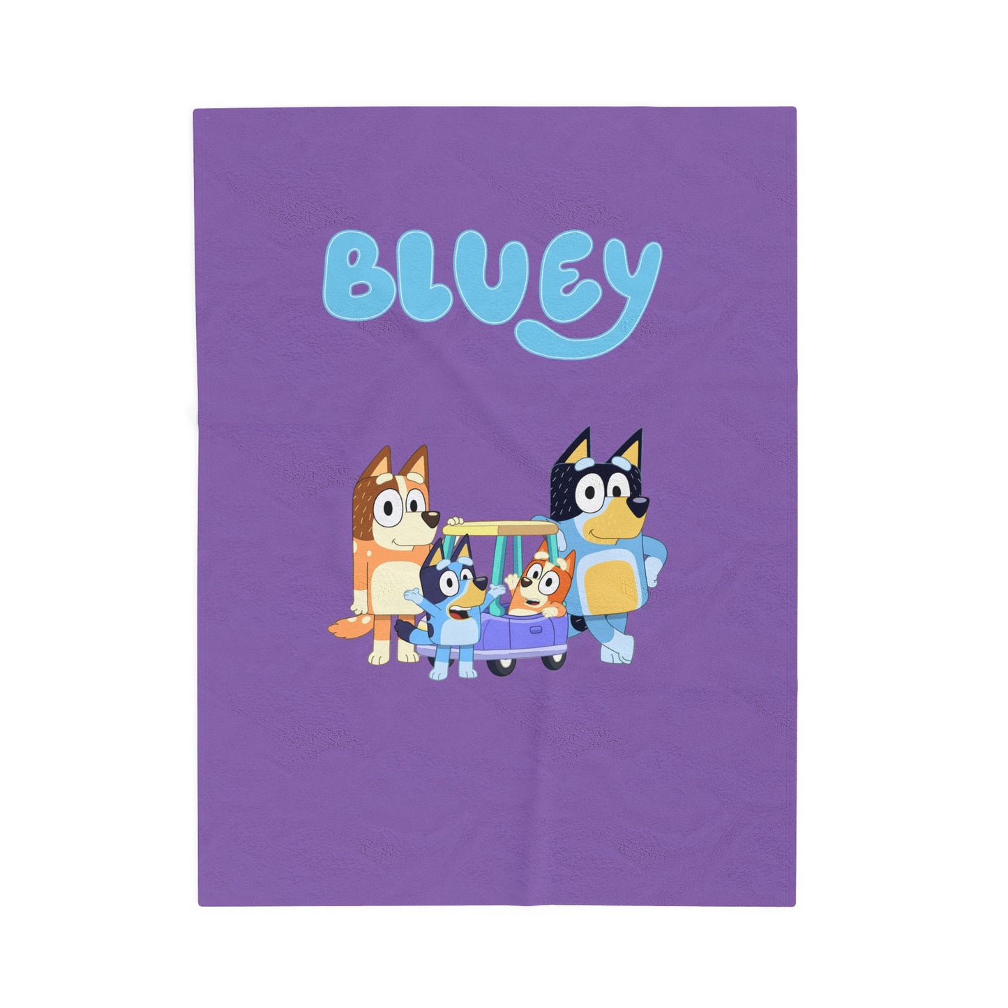 Princess Grace Cozy Bluey Velveteen Plush Blanket Perfect for Kids and Family Snuggles