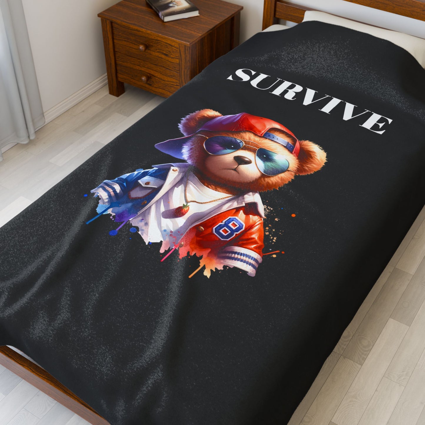 Princess Grace SURVIVE Velveteen Plush Blanket