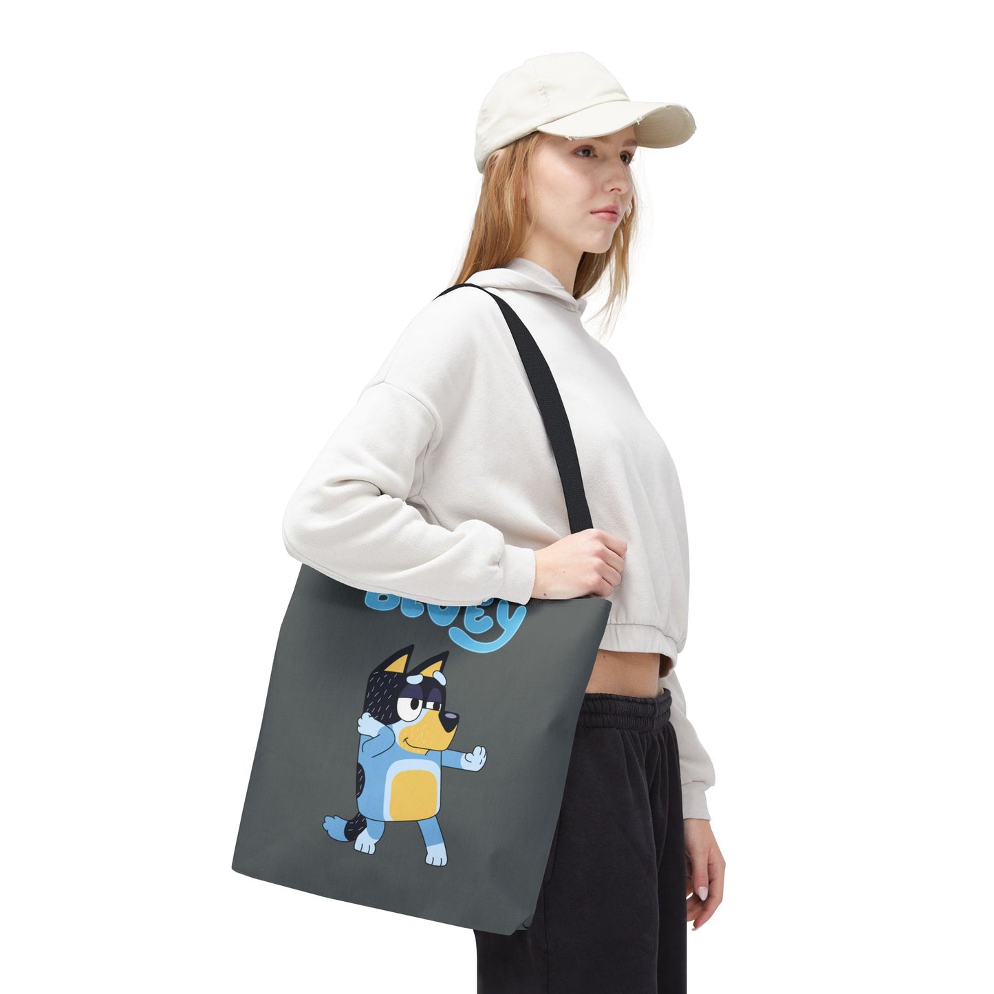 Princess Grace Cute Bluey Cartoon Tote Bag Perfect for Kids and Dog Lovers