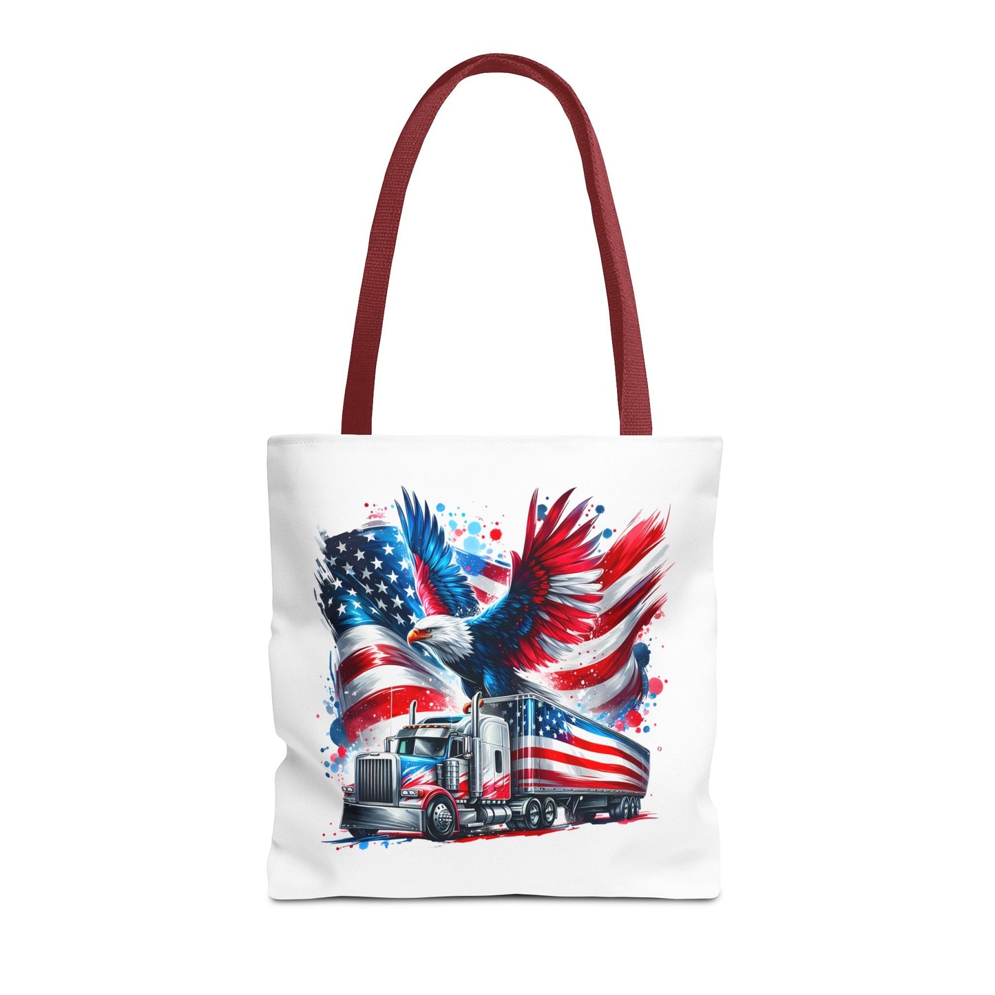 Princess Grace Patriotic Eagle Tote Bag American Flag Design