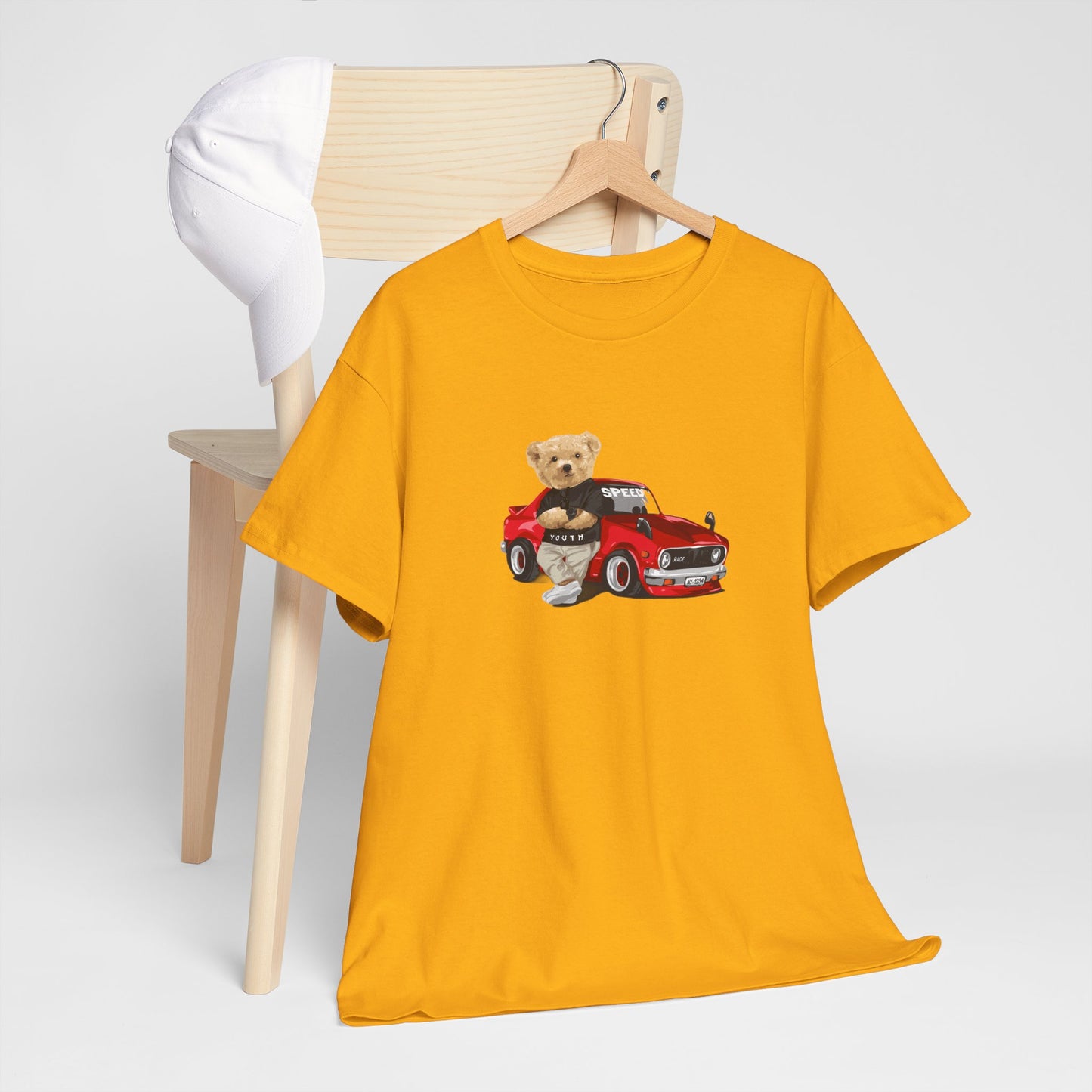 Princess Grace Cute Teddy Bear Unisex Heavy Cotton Tee Casual Wear for All Ages