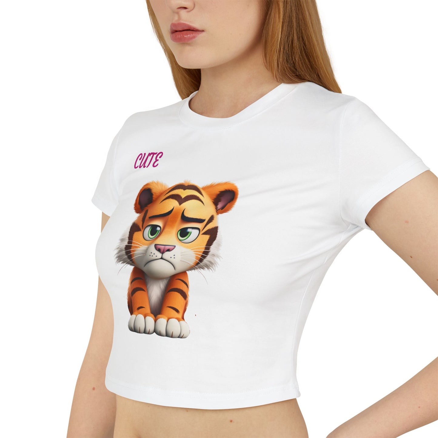 Princess Grace Cute Tiger Women's Baby Tee