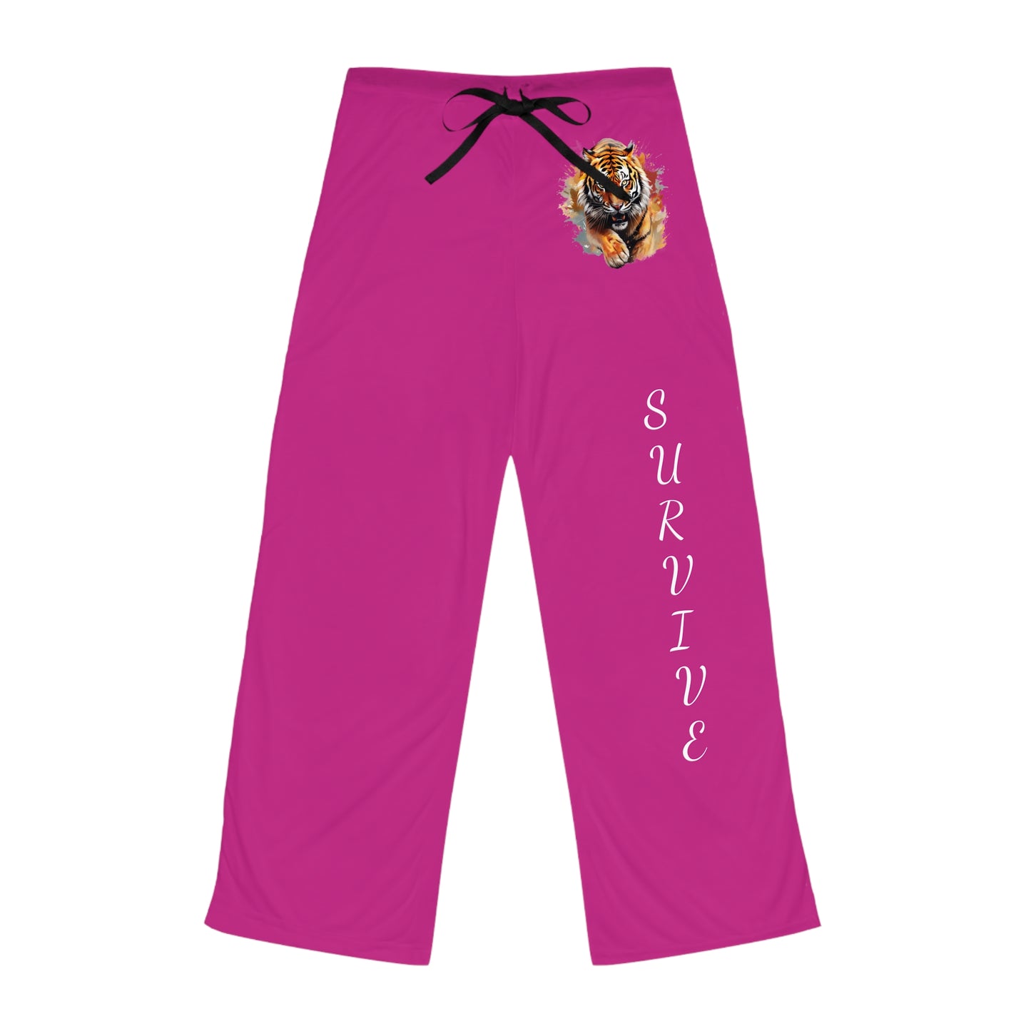 Princess Grace Tiger Pajama Pants Survive Vibe for Cozy Nights