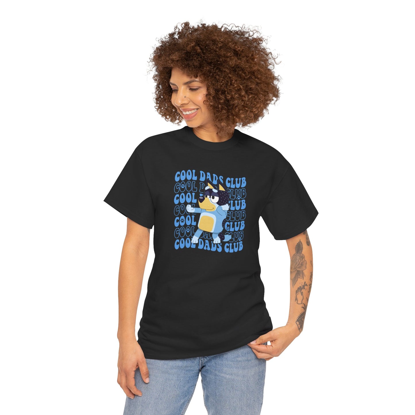 Princess Grace Bluey Cool Dads Club Unisex Heavy Cotton Tee