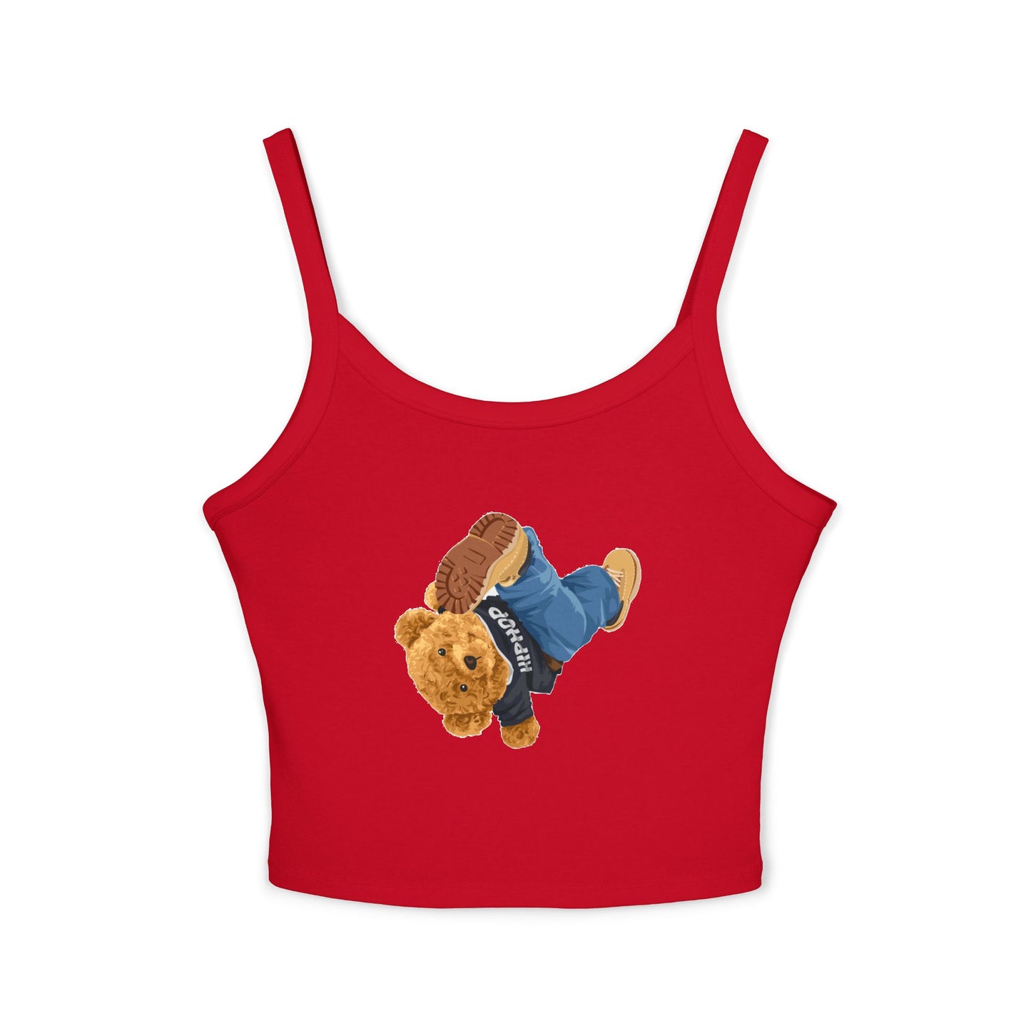 Princess Grace Cute Bear Graphic Women's Spaghetti Strap Tank Top