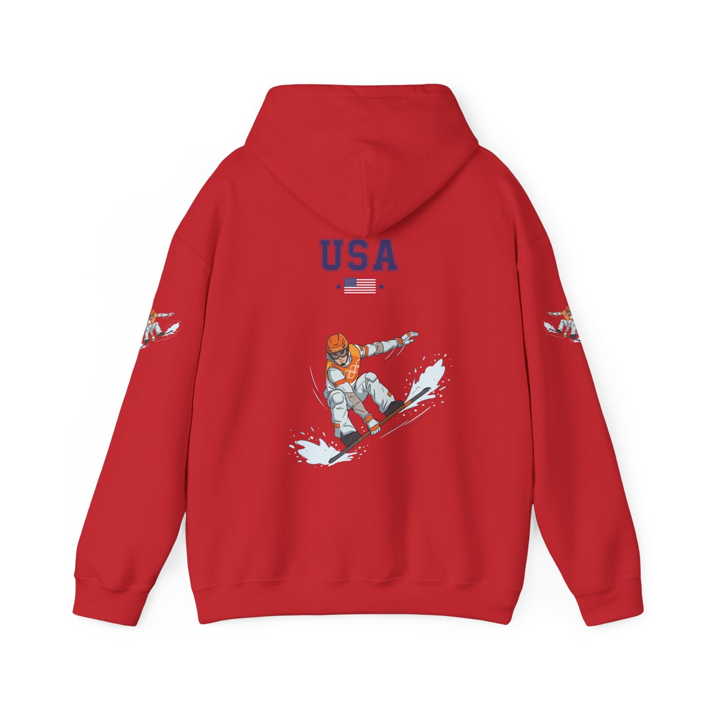 Princess Grace TEAM USA Snowboard Unisex Heavy Blend Hooded Sweatshirt