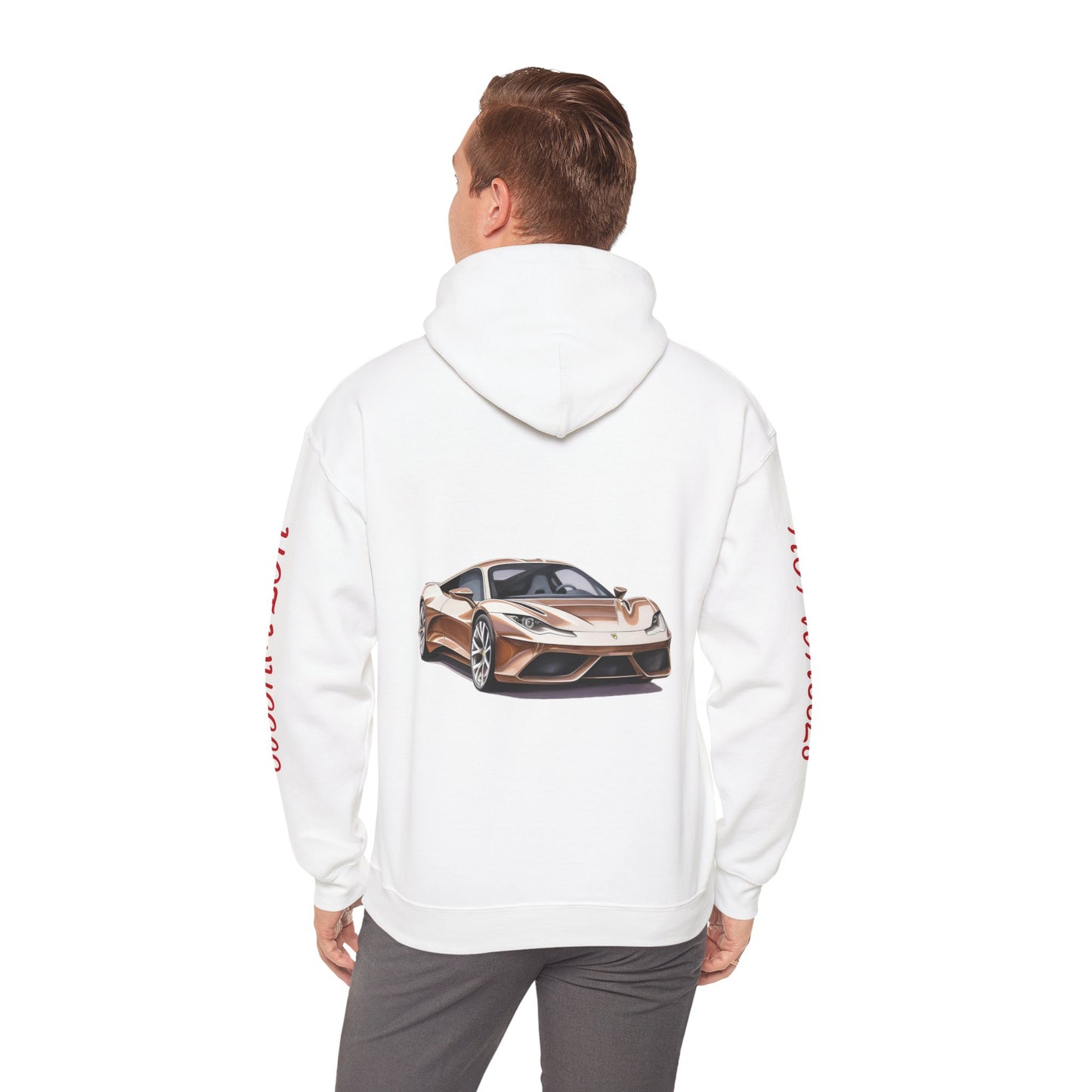 Princess Grace Hot Wheels Unisex Hooded Sweatshirt Stylish Car Graphic Design for Car Enthusiasts