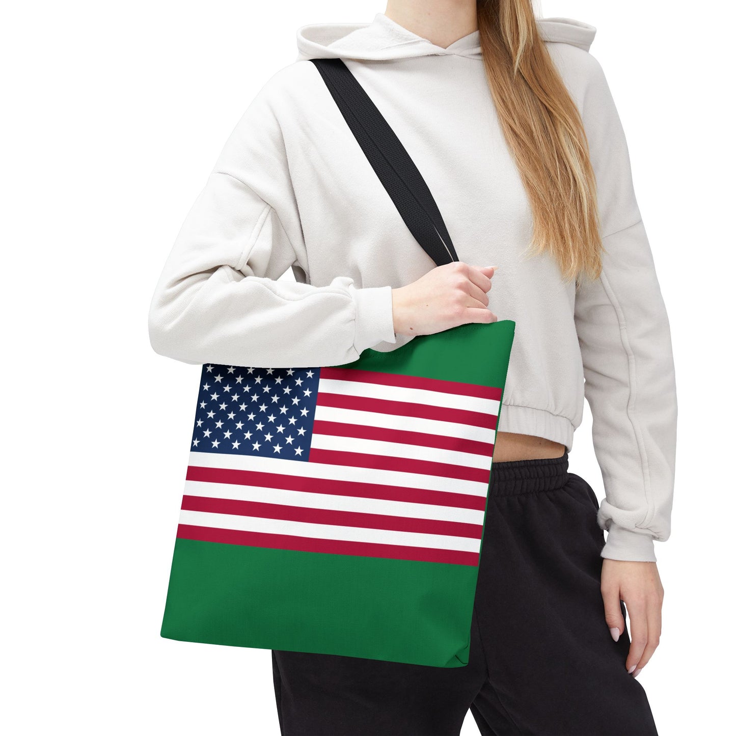 Princess Grace Patriotic Tote Bag USA Flag Design, Perfect for Independence Day
