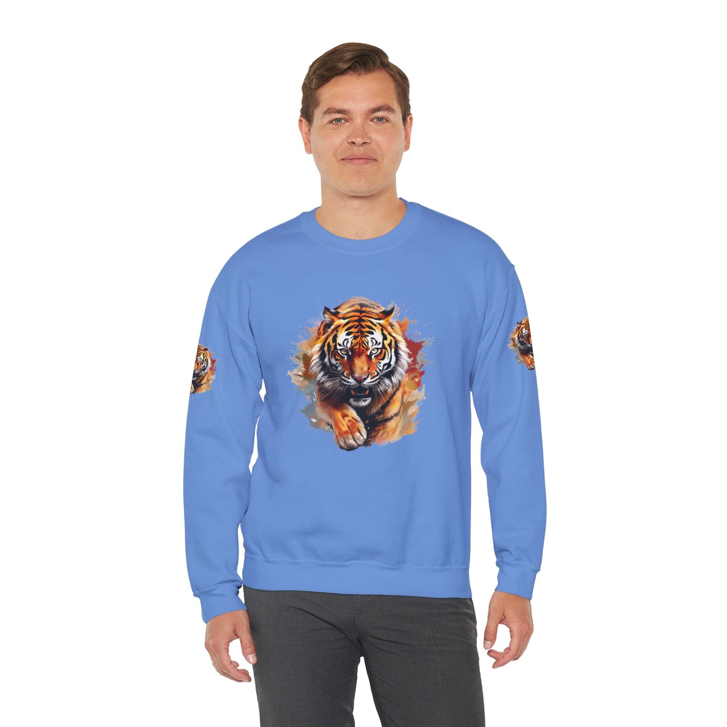 Princess Grace Majestic Tiger Unisex Heavy Blend Crewneck Sweatshirt
