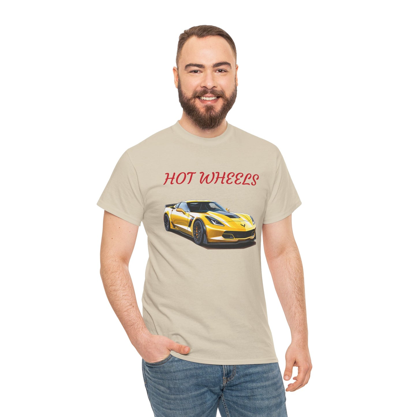 Princess Grace Hot Wheels Unisex Heavy Cotton Tee Sports Car Graphic T-Shirt