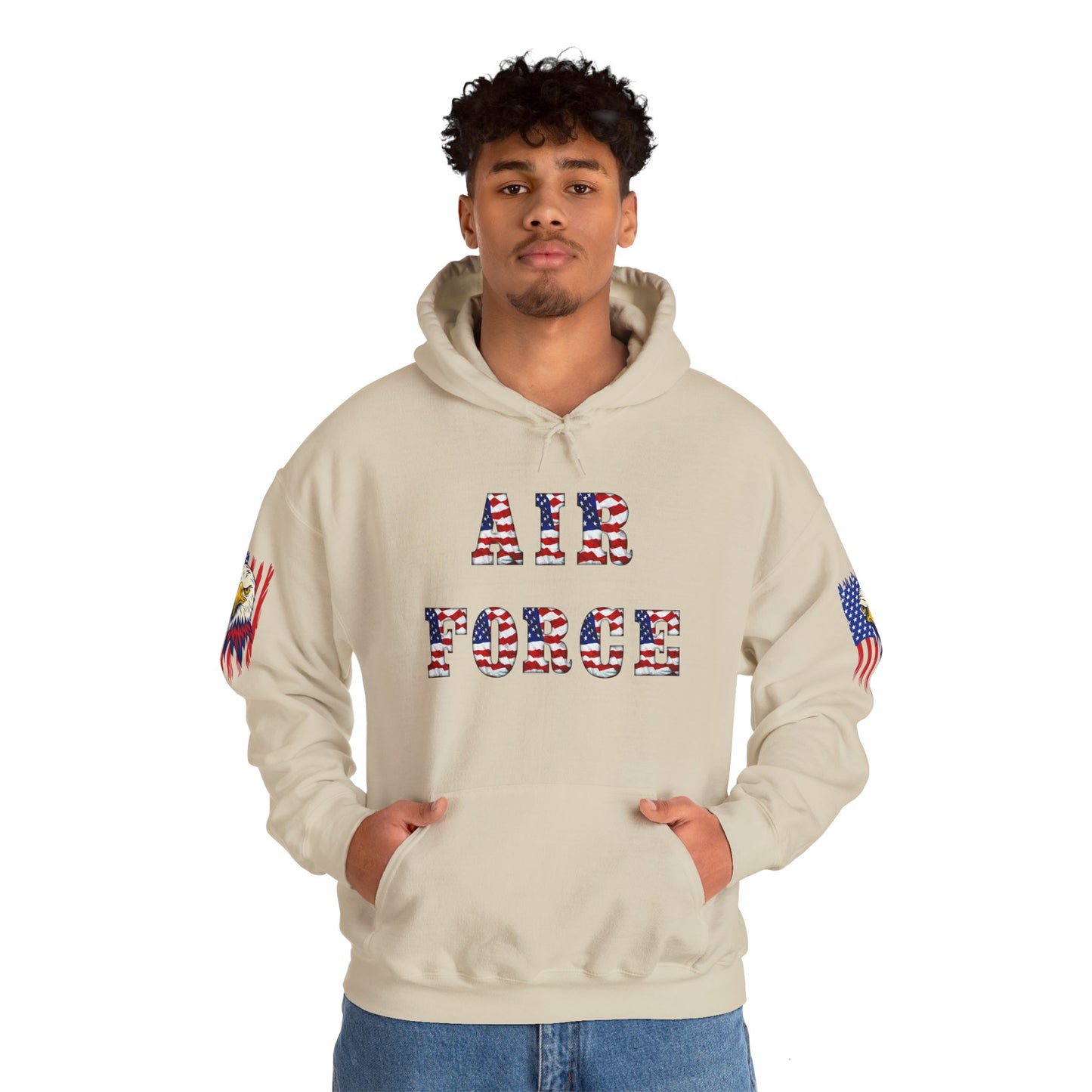 Princess Grace Unisex Air Force Hoodie with Eagle Design