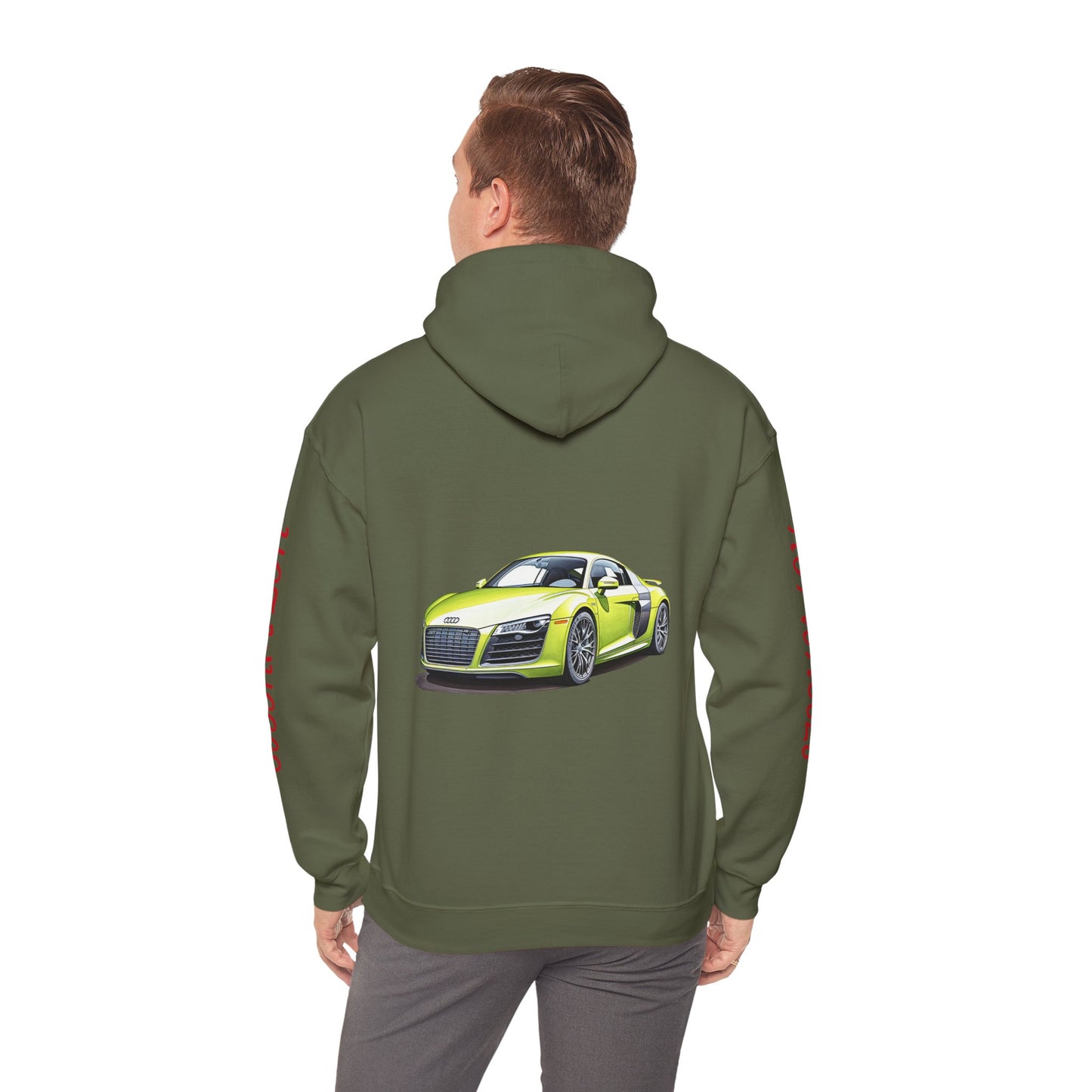 Princess Grace Hot Wheels Unisex Hooded Sweatshirt Cool Car Design for Auto Enthusiasts