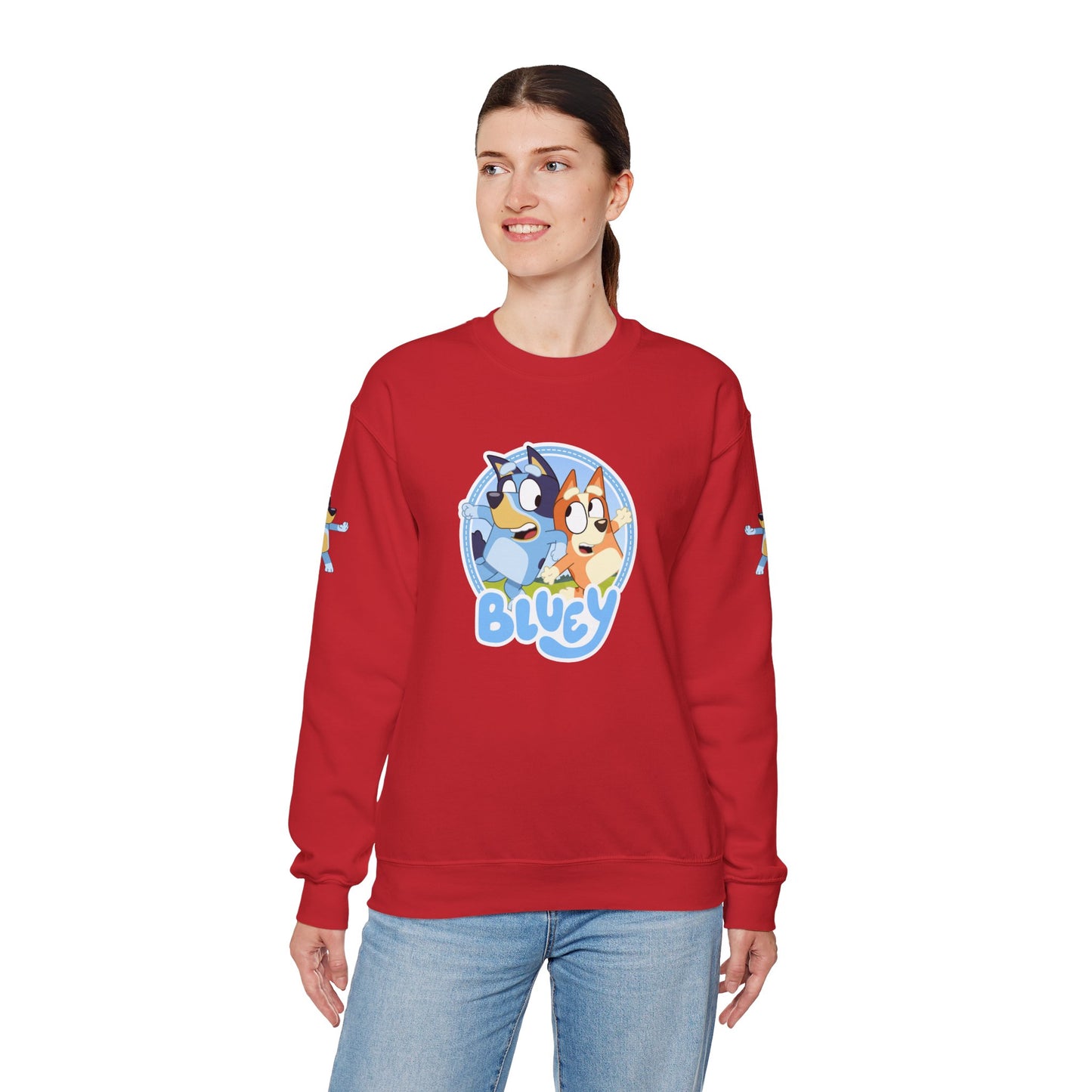 Princess Grace Bluey Friends Unisex Crewneck Sweatshirt Cozy Cartoon Apparel for Kids & Adults