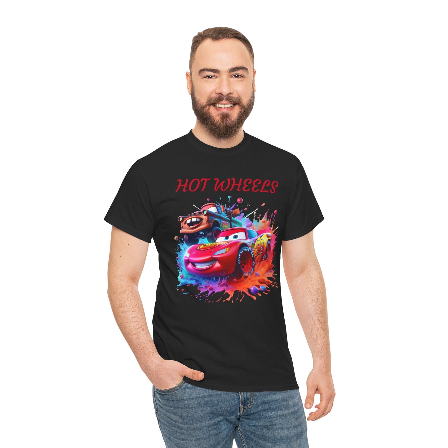 Princess Grace Cool Cars Unisex Heavy Cotton Tee Hot Wheels Graphic Tee for Kids and Adults