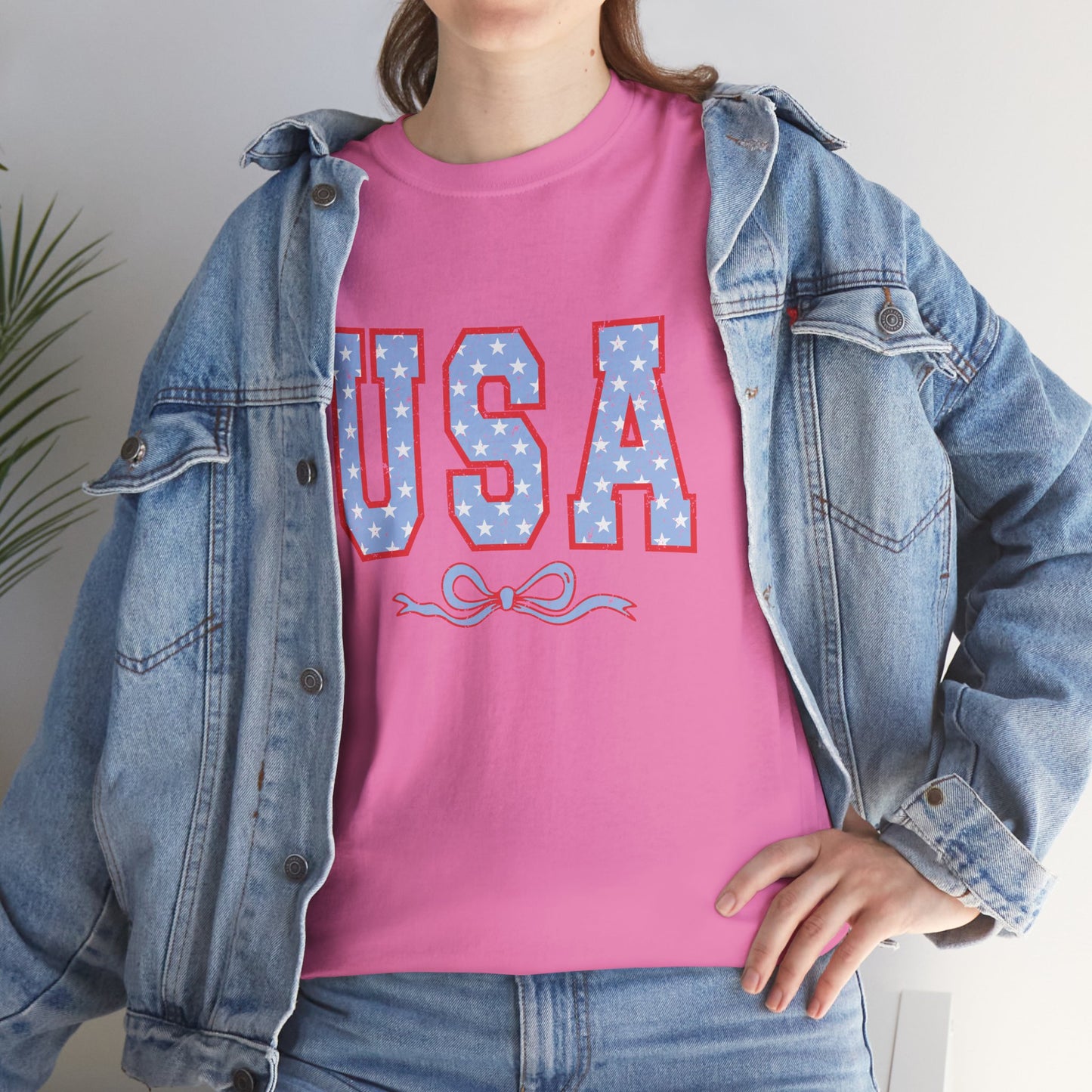 Princess Grace USA Patriotic Unisex Heavy Cotton Tee Perfect for Independence Day Celebrations