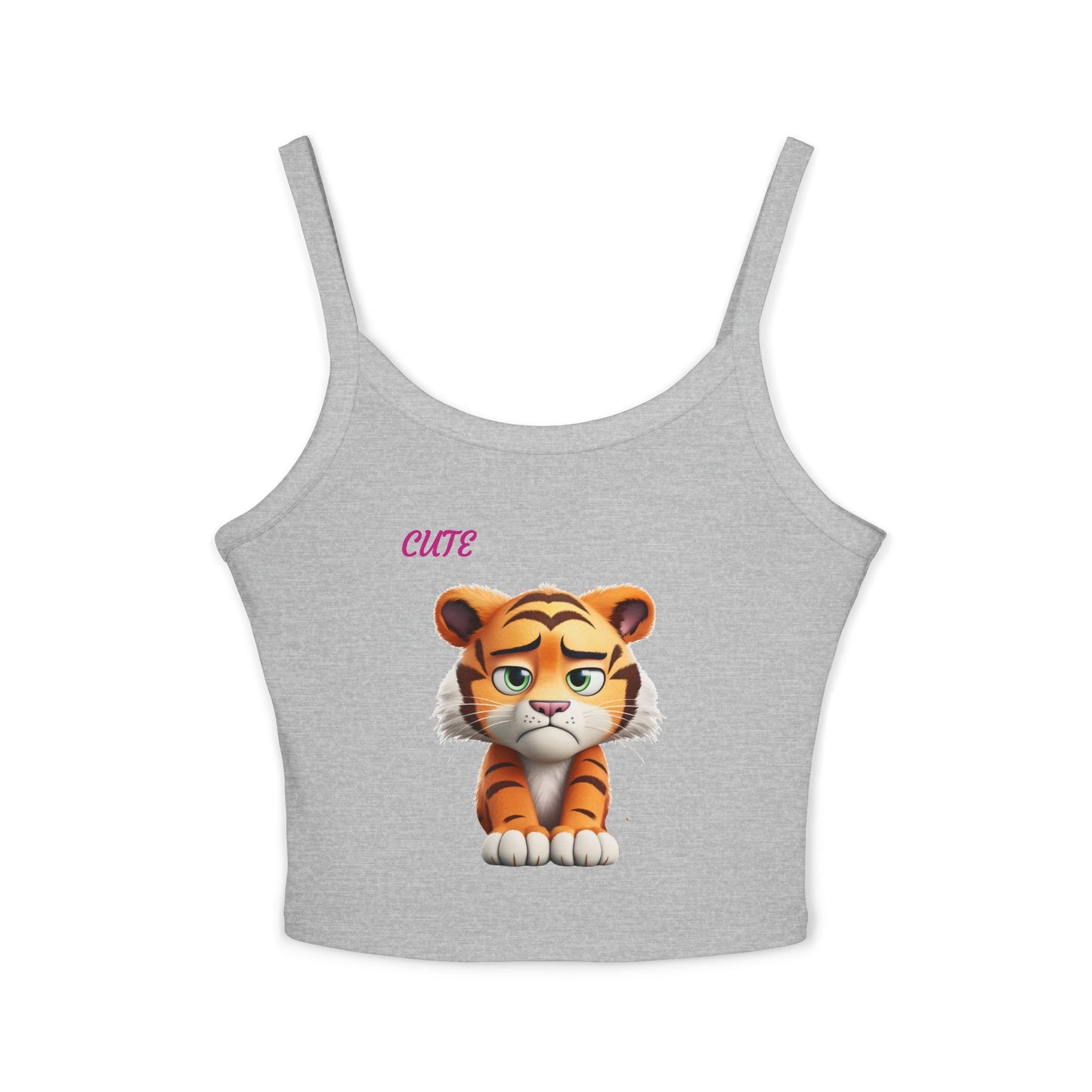 Princess Grace Cute Tiger Graphic Women's Spaghetti Strap Tank Top