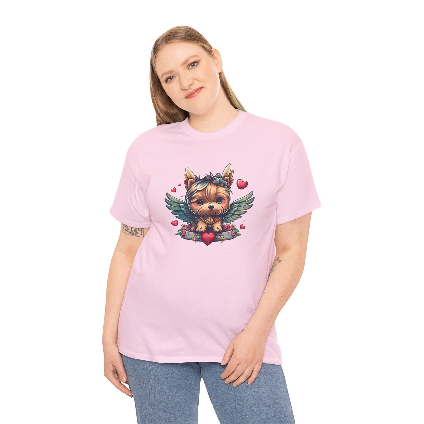 Princess Grace Loveable Yorkie Graphic Tee Cute Dog Design T-Shirt for Pet Lovers