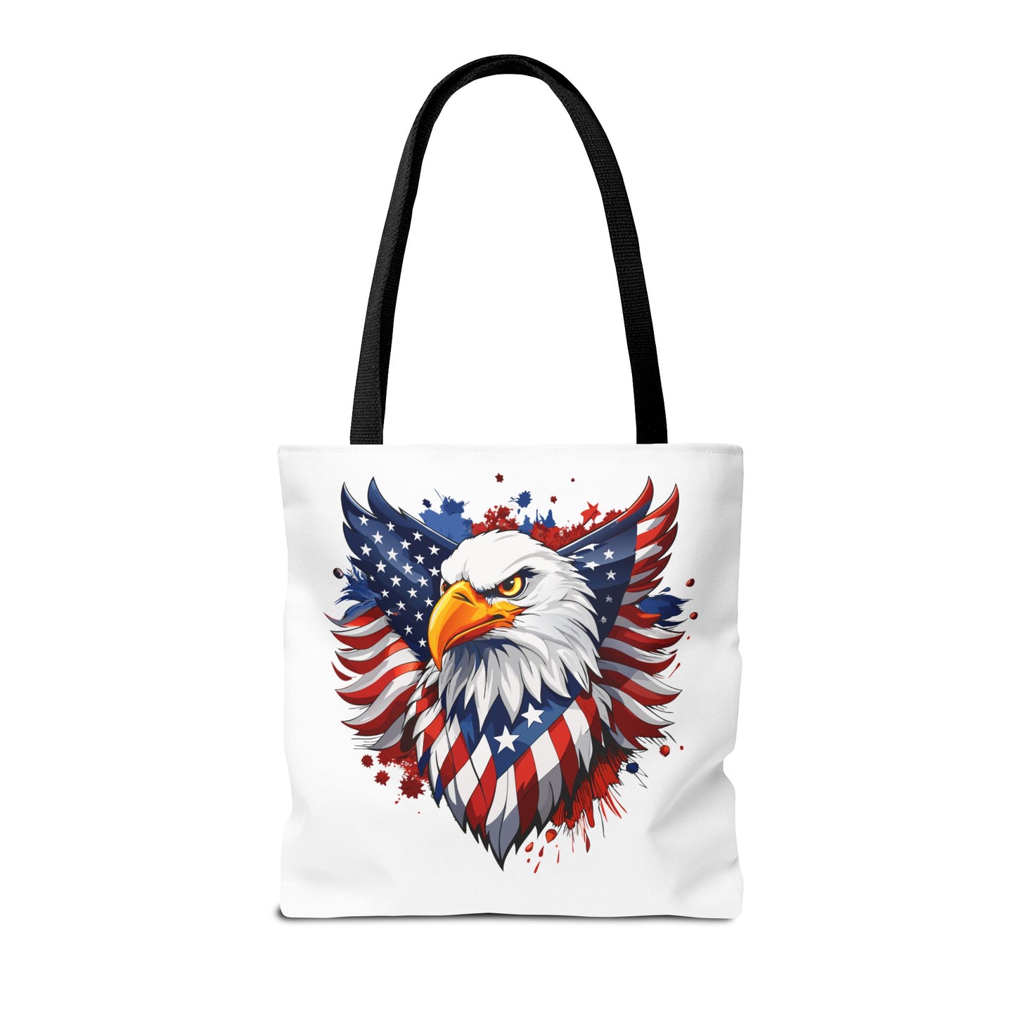 Princess Grace Patriotic Eagle Tote Bag Red White and Blue Design for Independence Day