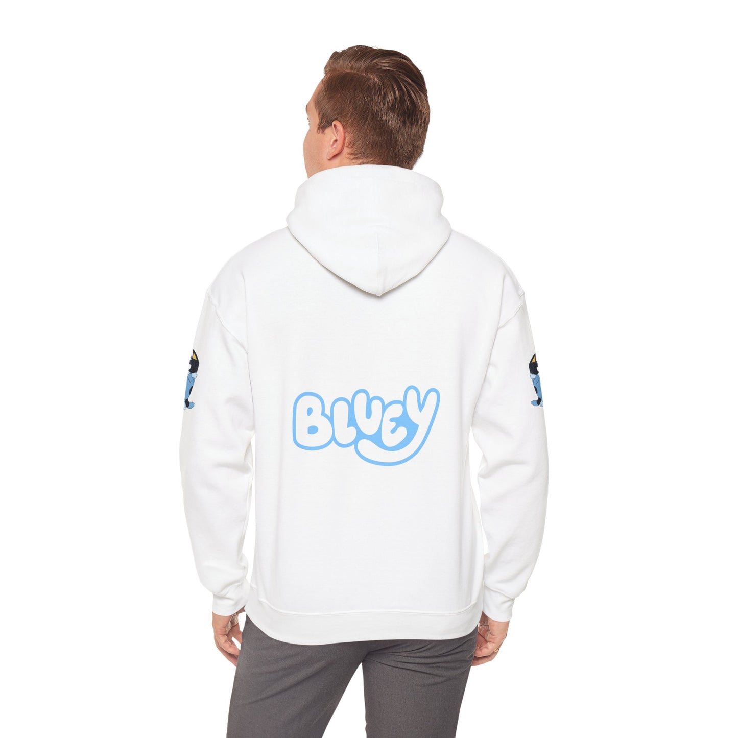 Princess Grace Bluey Unisex Heavy Blend Hoodie Cozy Cartoon Sweatshirt for Kids & Adults