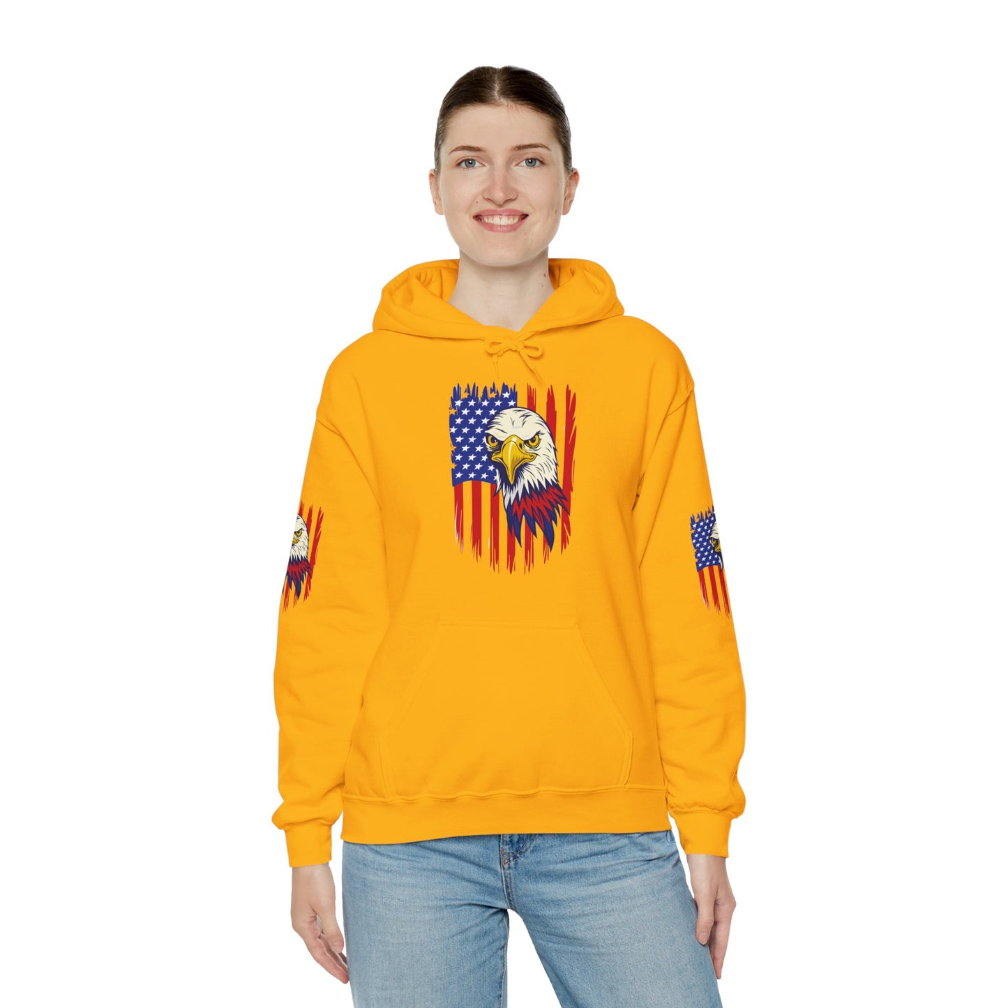 Princess Grace Patriotic Eagle Unisex Heavy Blend Hoodie