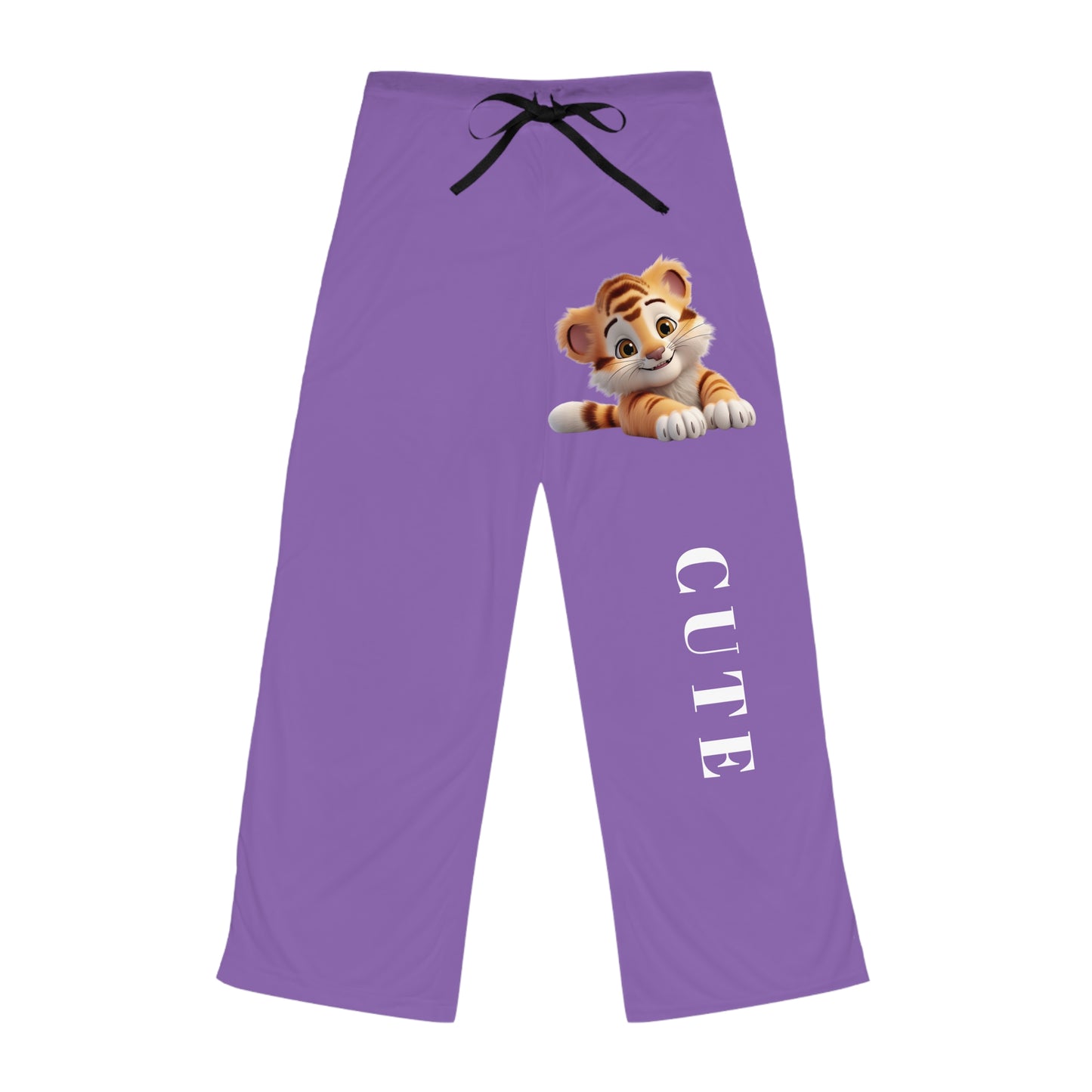 Princess Grace Cute Tiger Women's Pajama Pants Cozy Lounge Wear for Relaxation