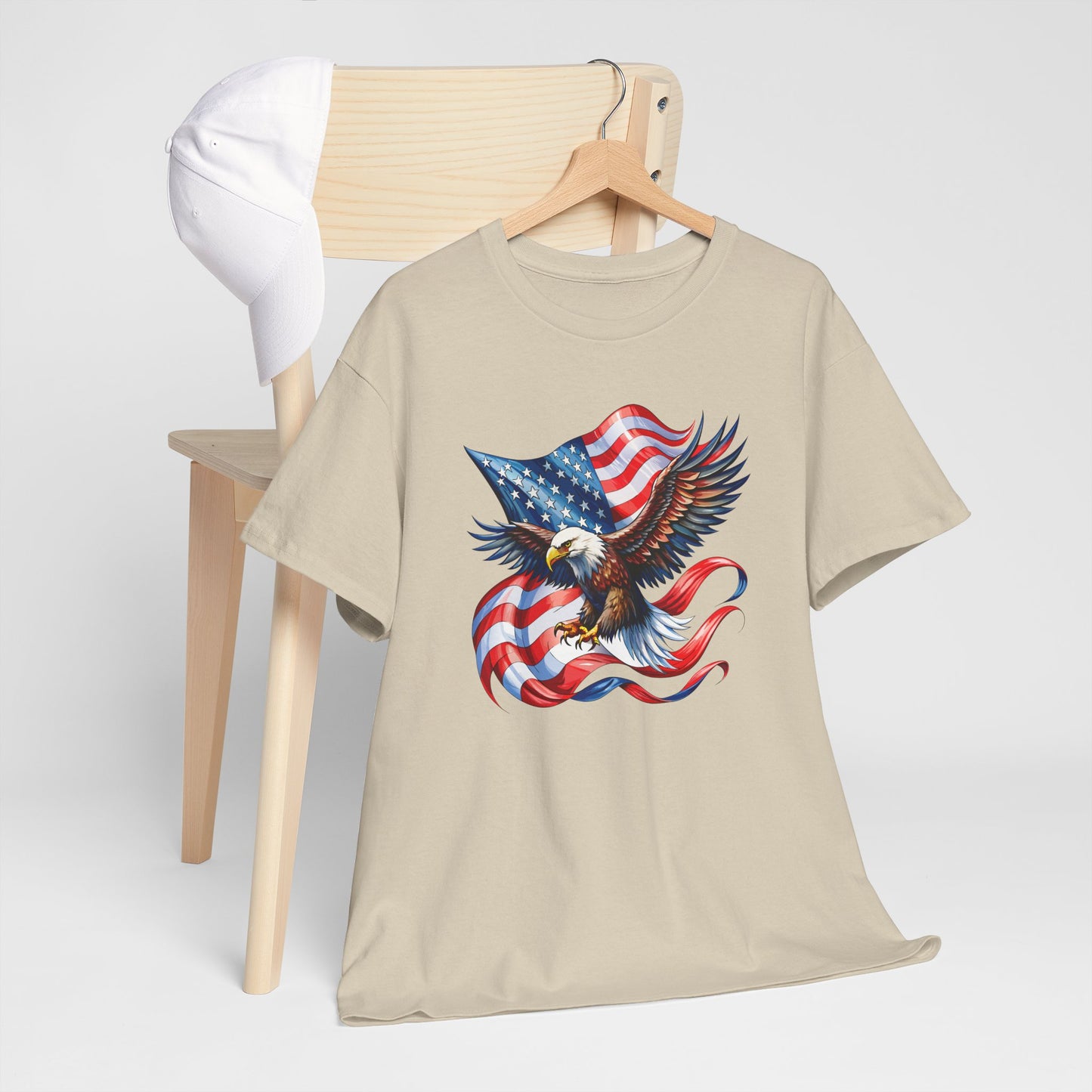 Princess Grace Patriotic Eagle Graphic Unisex Heavy Cotton Tee