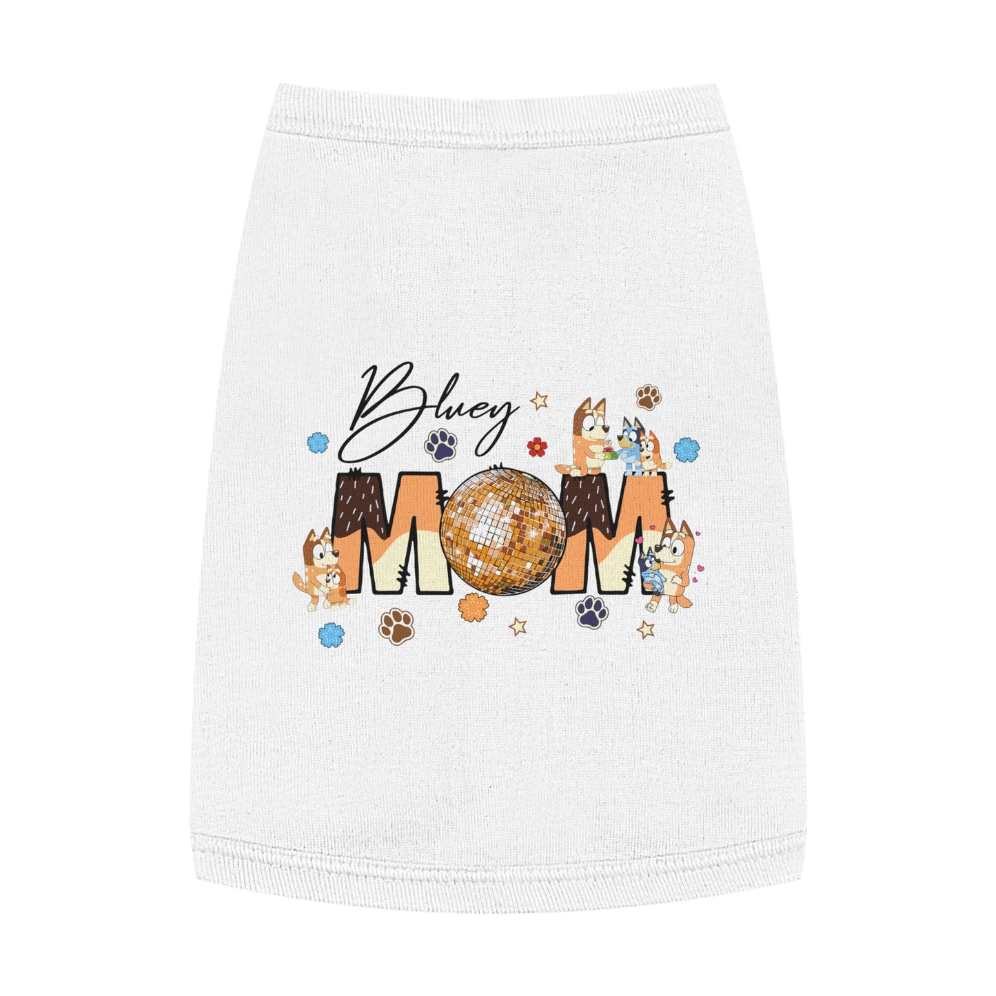 Princess Grace BLUEY Disco Dog Mom Tank Top Fun Pet Apparel for Dog Lovers