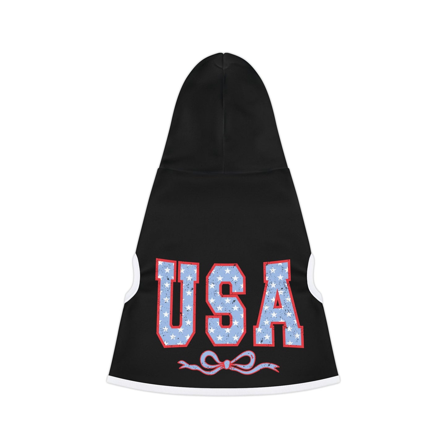 Princess Grace USA Stars & Stripes Pet Hoodie Stylish Dog Sweatshirt for Patriotic Celebrations