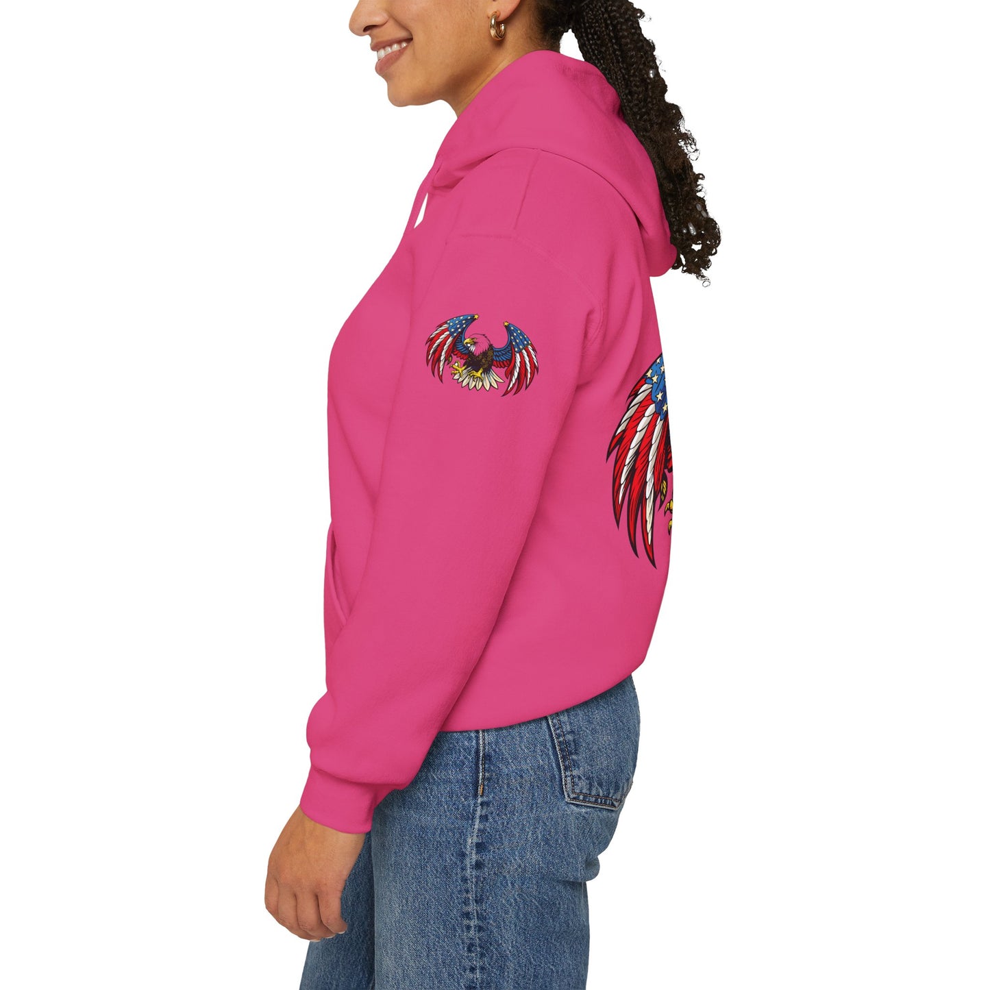 Princess Grace American Eagle Emblem Patriotic Unisex Hoodie