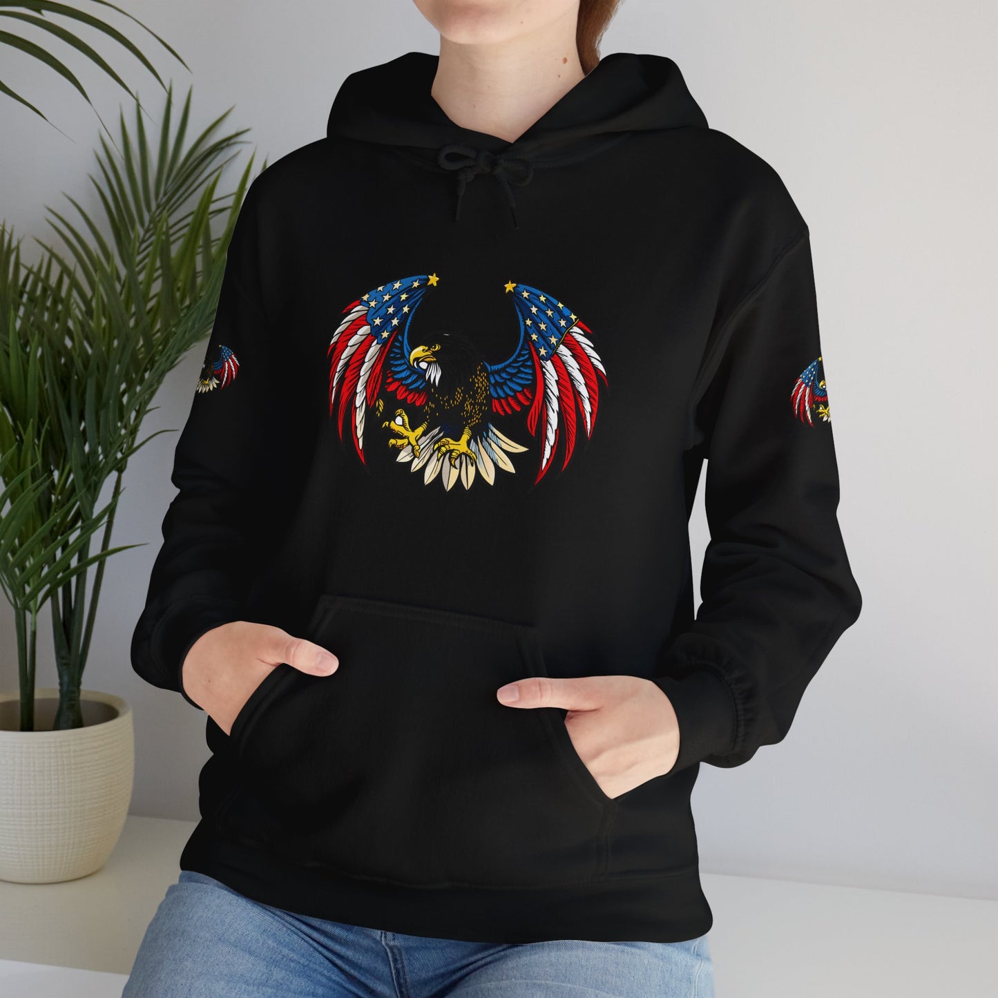 Princess Grace American Eagle Emblem Patriotic Unisex Hoodie