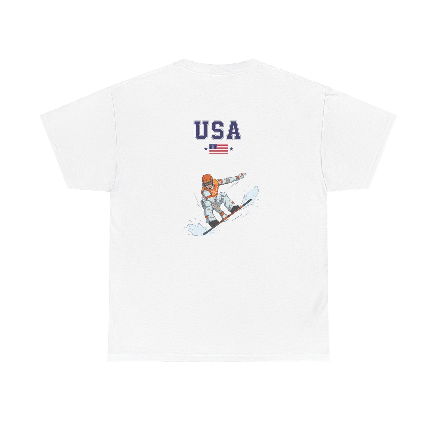 Princess Grace TEAM USA Snowboard Unisex Heavy Cotton Tee