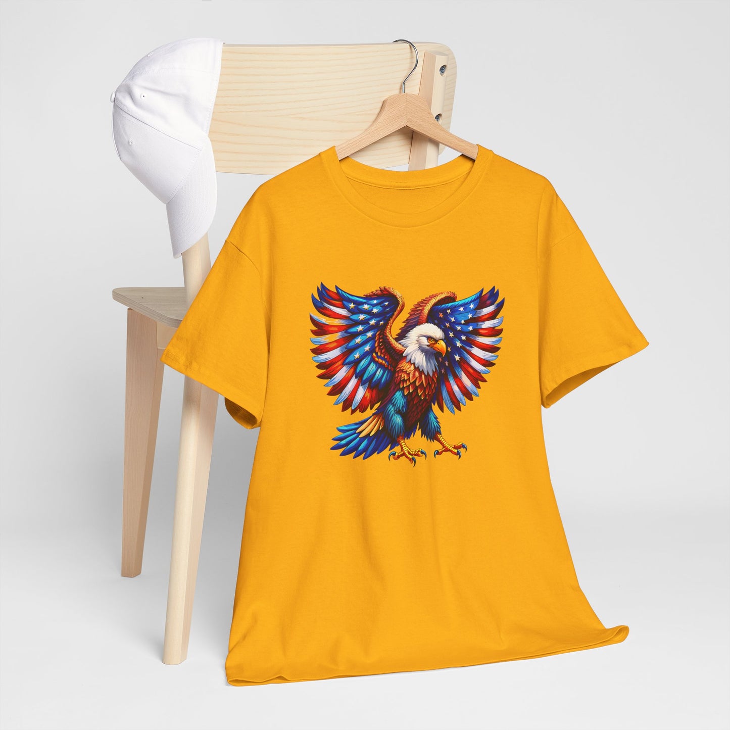 Princess Grace Patriotic Eagle Graphic Tee Unisex Heavy Cotton T-Shirt