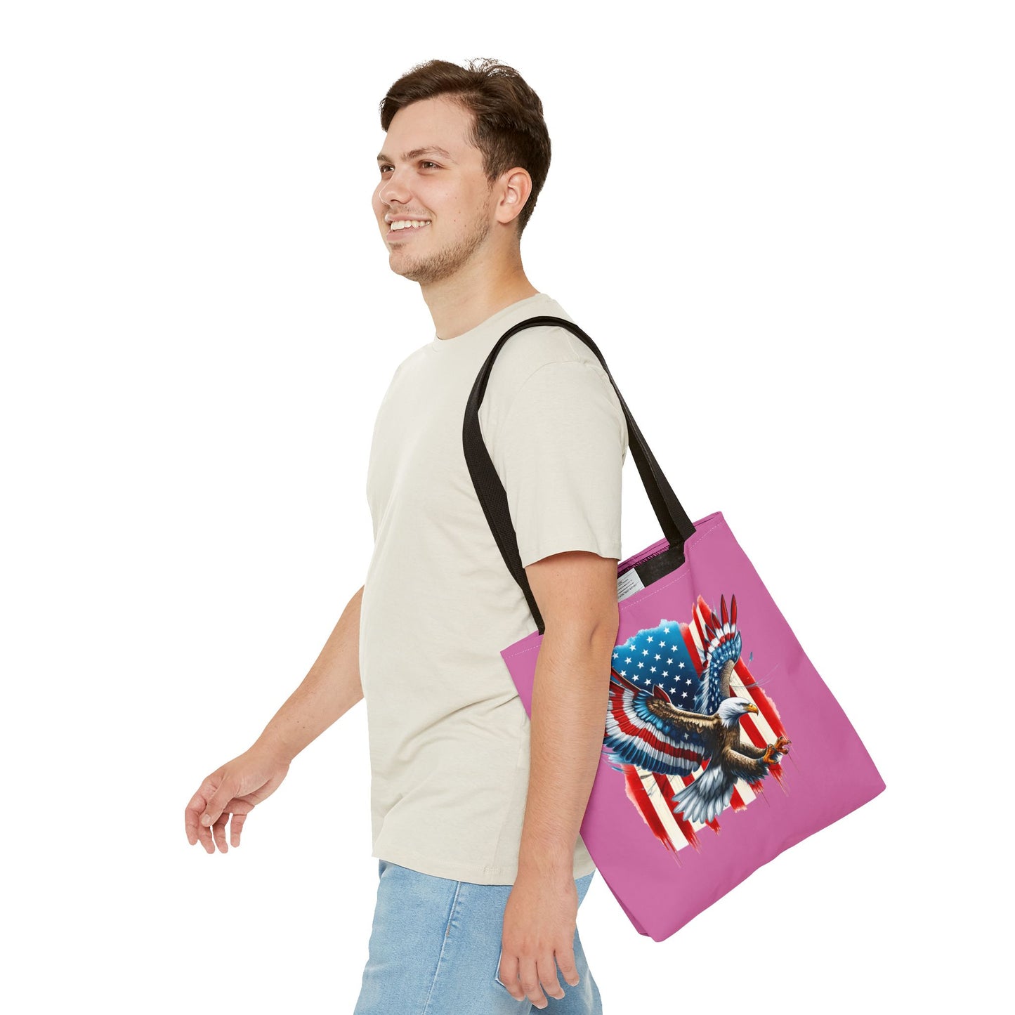 Princess Grace Patriotic Eagle Tote Bag American Flag Design