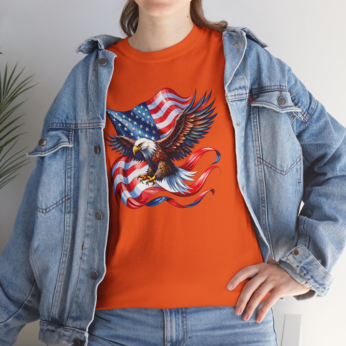 Princess Grace Patriotic Eagle Graphic Unisex Heavy Cotton Tee