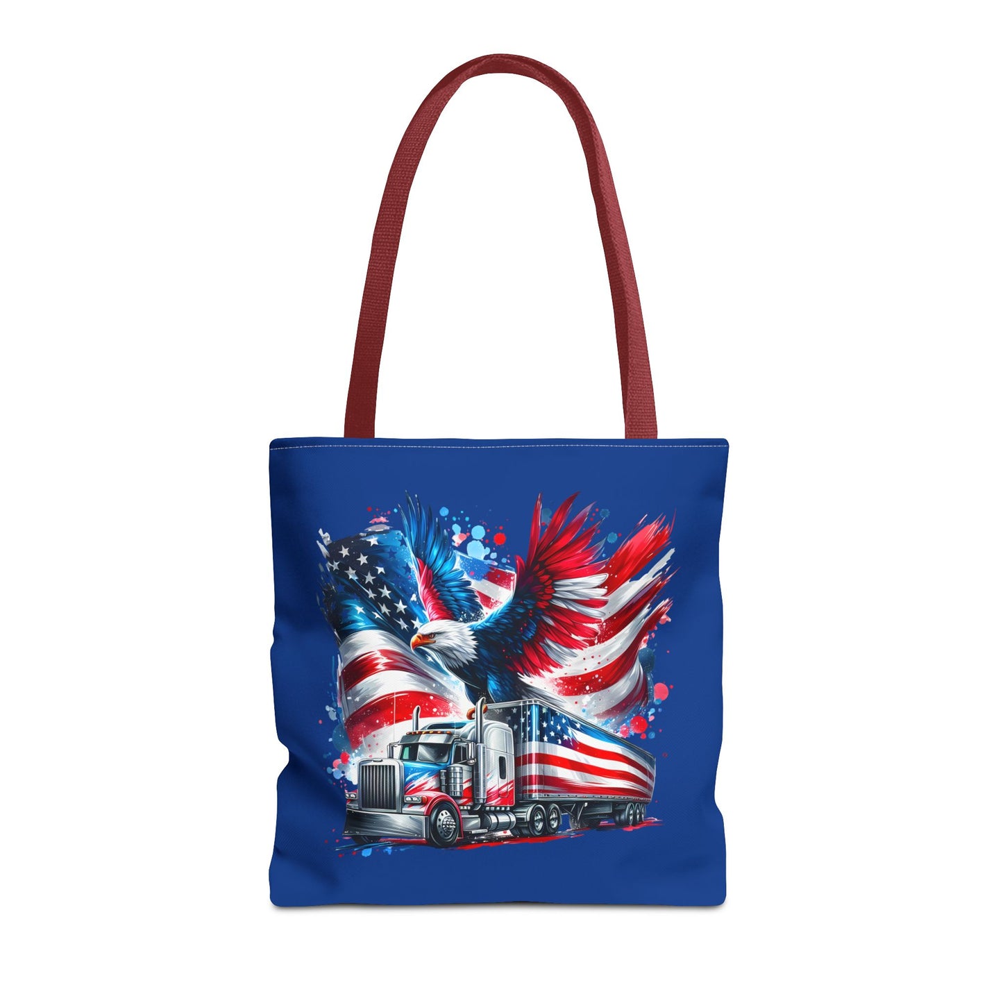 Princess Grace Patriotic Eagle Truck Tote Bag American Flag Design