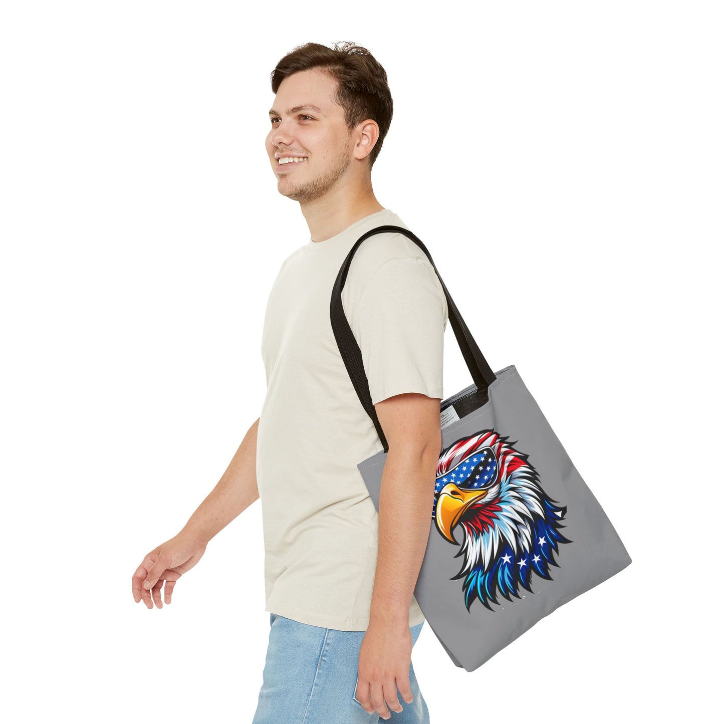 Princess Grace Patriotic Eagle Tote Bag Stylish American Flag Design for Celebrations