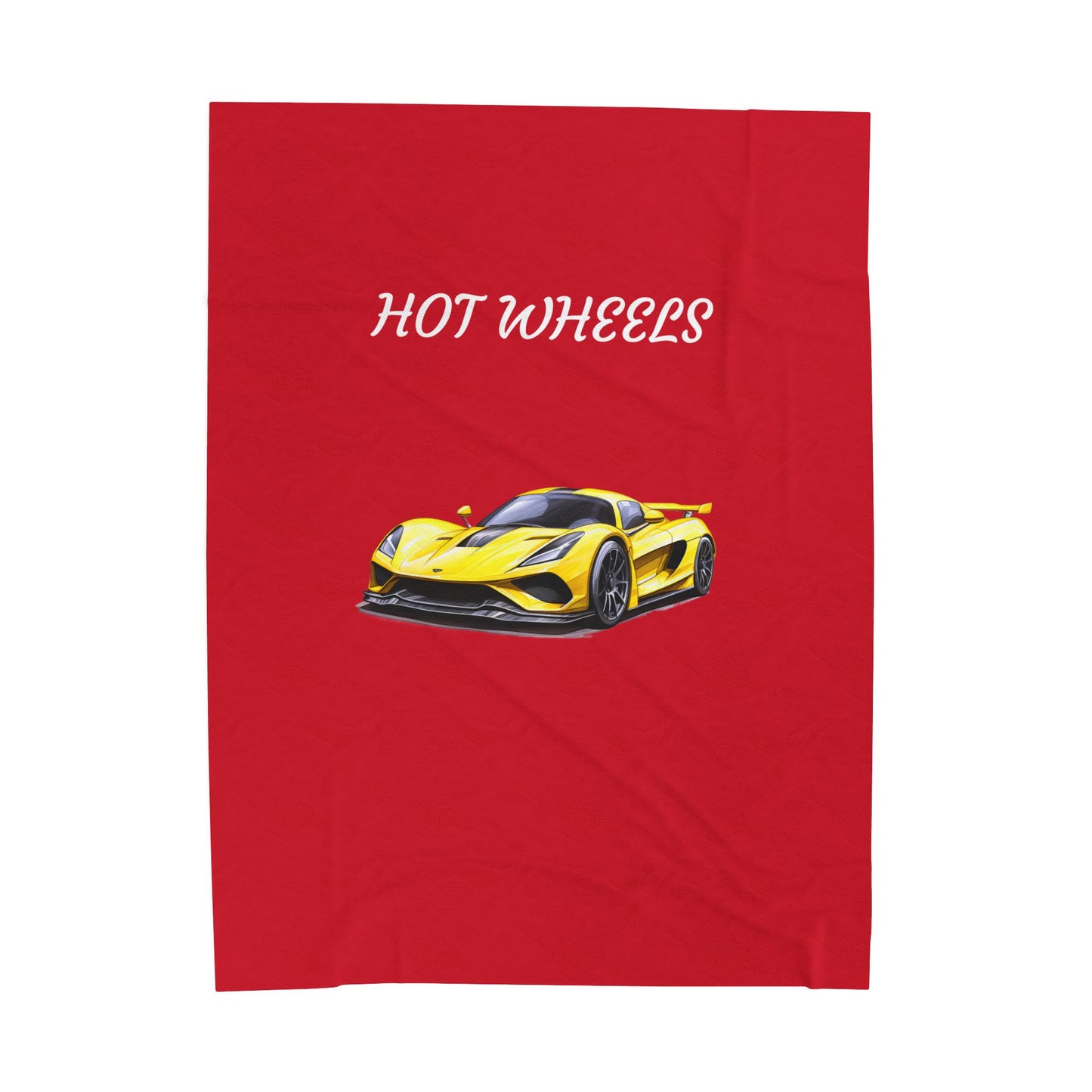 Princess Grace Hot Wheels Velveteen Plush Blanket Cozy Car Themed Throw for Kids