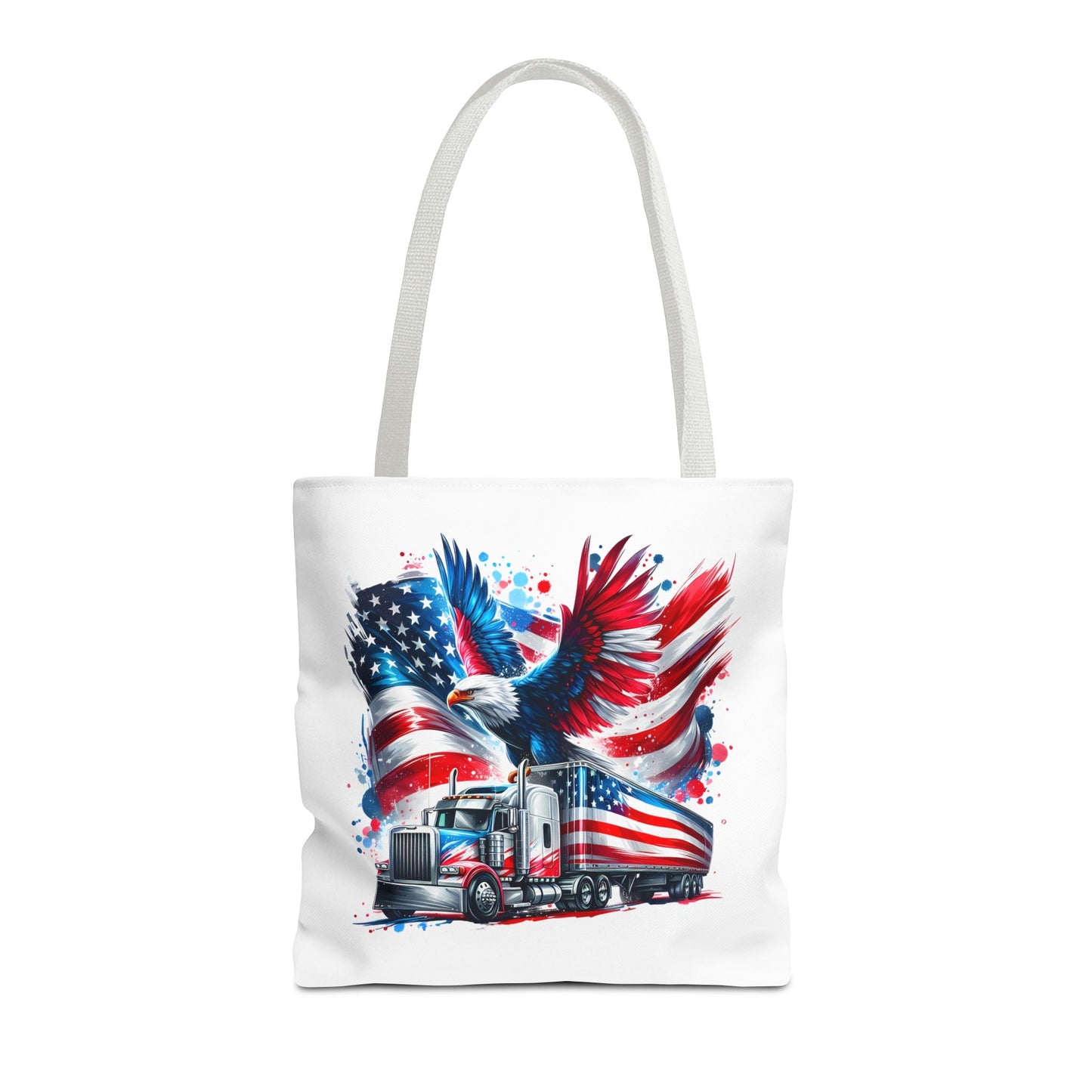 Princess Grace Patriotic Eagle Tote Bag American Flag Design