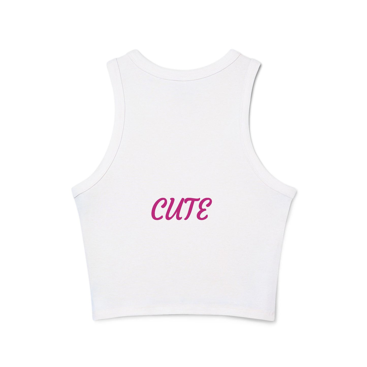 Princess Grace Cute Tiger Women's Micro Rib Racer Tank Top Fun & Playful Summer Wear