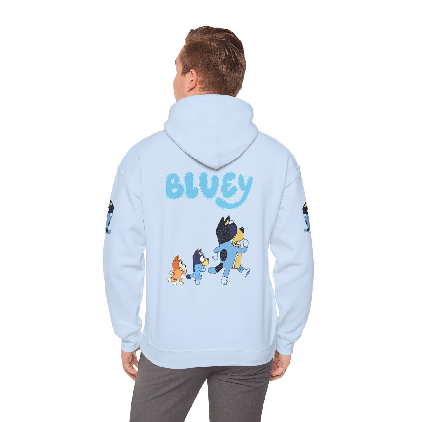 Princess Grace Bluey Unisex Hoodie Cozy Cartoon Sweatshirt for Kids & Adults