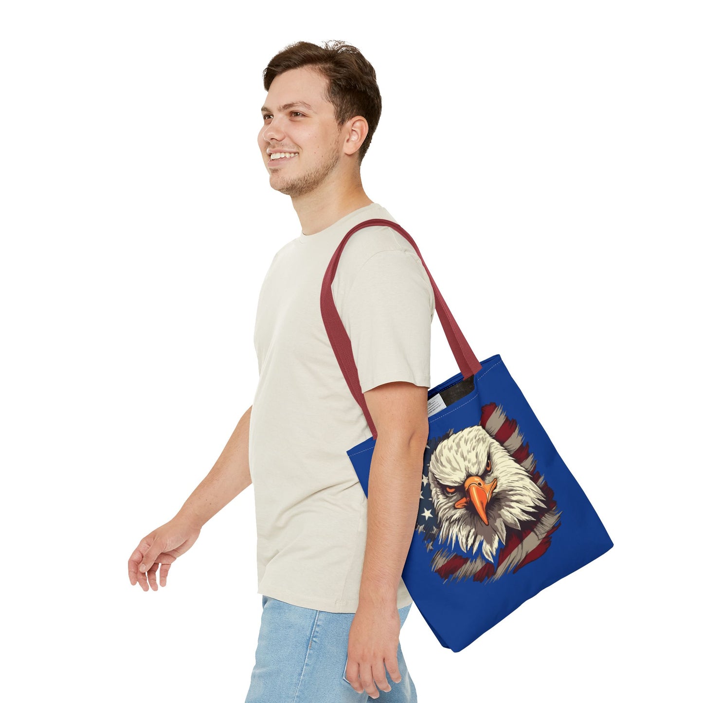 Princess Grace Patriotic Eagle Tote Bag American Flag Design