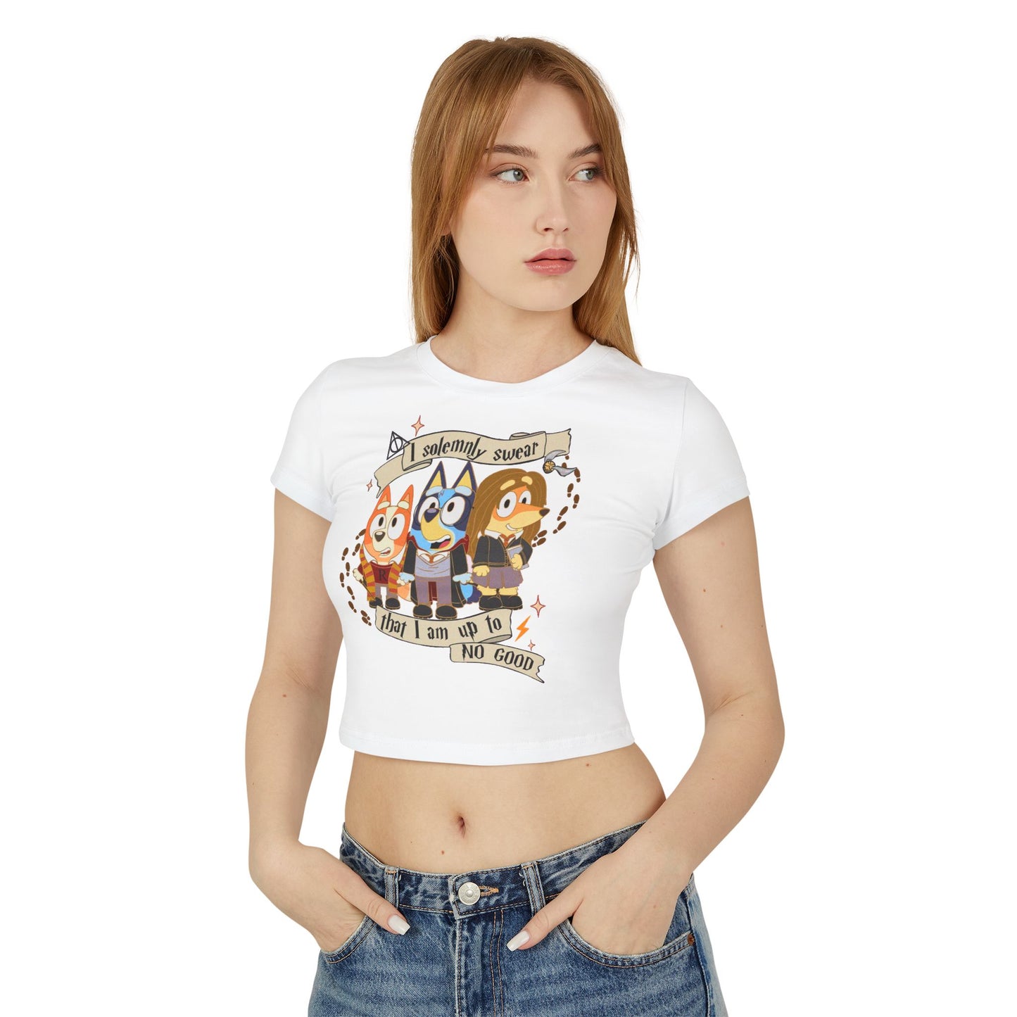 Princess Grace Bluey Cartoon Women's Baby Tee Fun & Playful Design