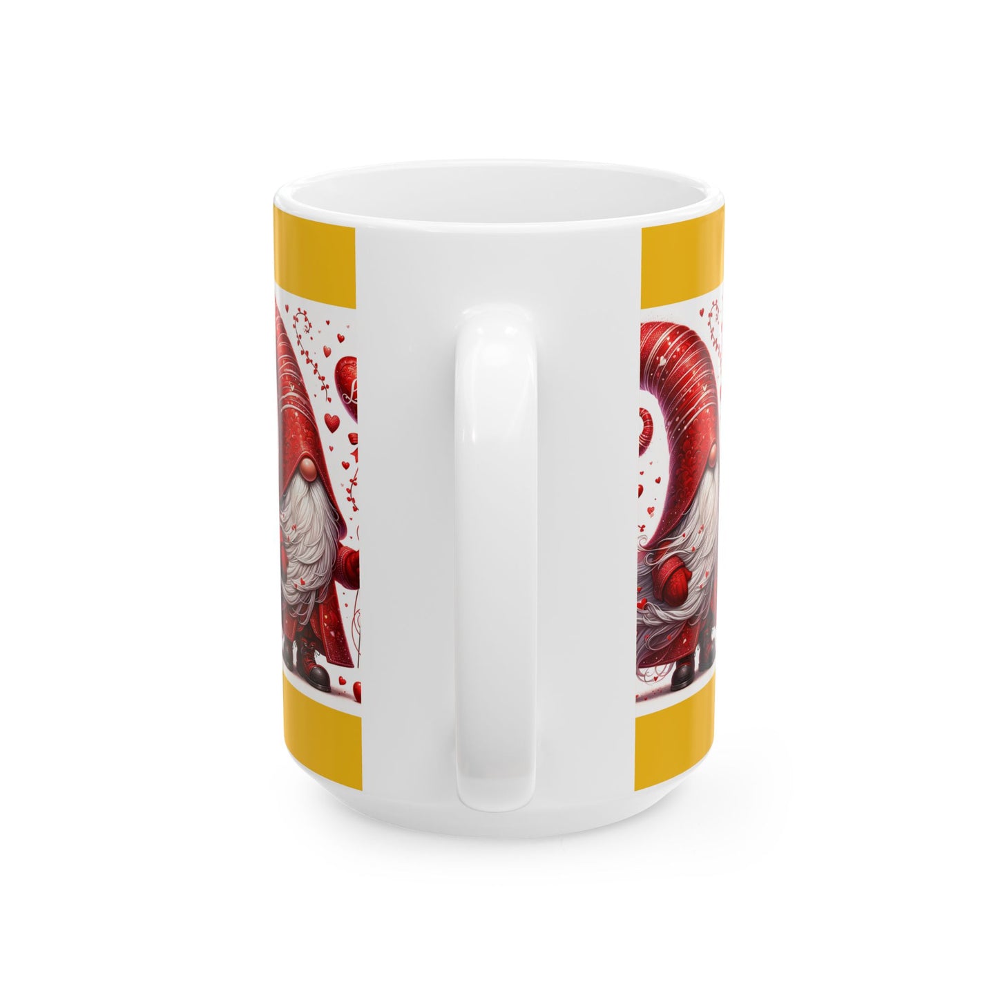 Princess Grace Charming Love Gnome Ceramic Mug Perfect for Valentine's Day & Cozy Moments